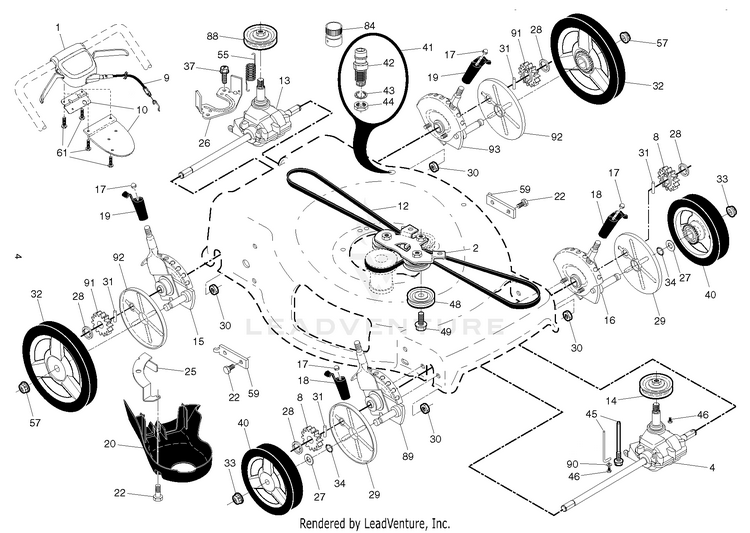 Husqvarna HU800AWDH Walk Behind Mower | Partswarehouse