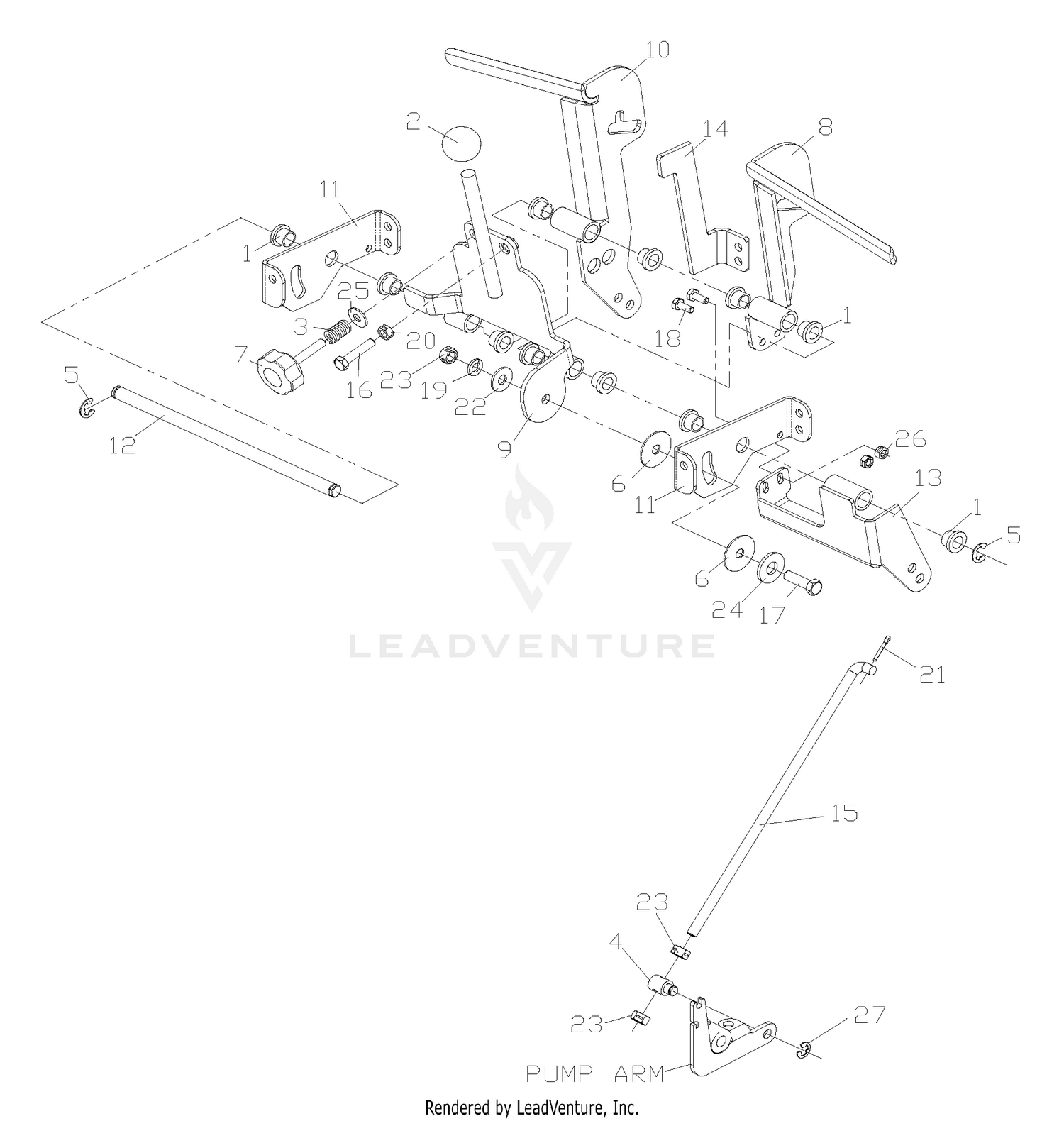 Handle Motion Control Assembly
