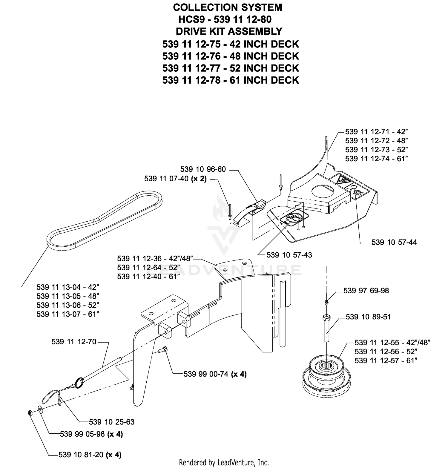 Accessories HCS9 Collection System Drive Kit