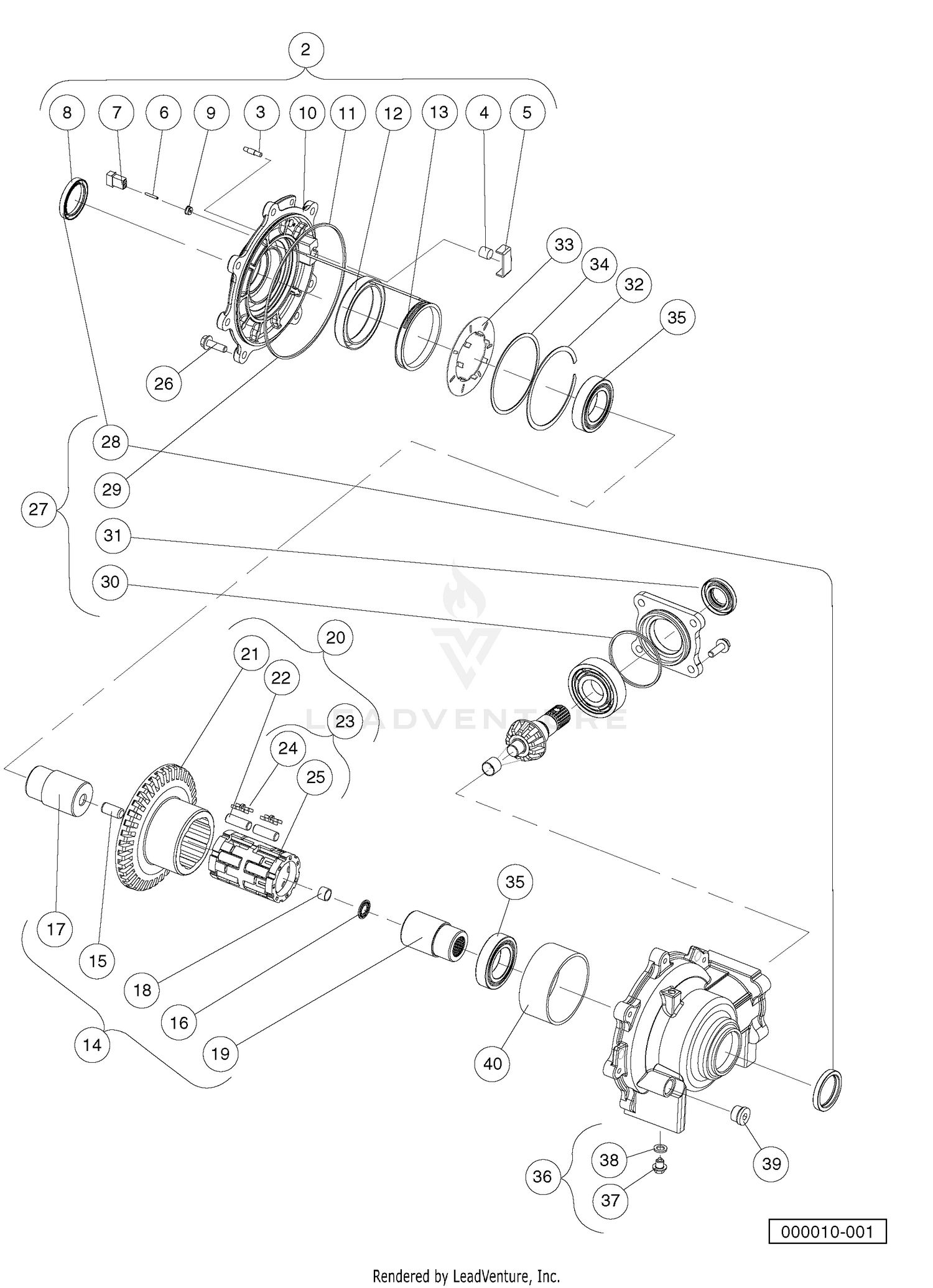Front Differential (Output Components)