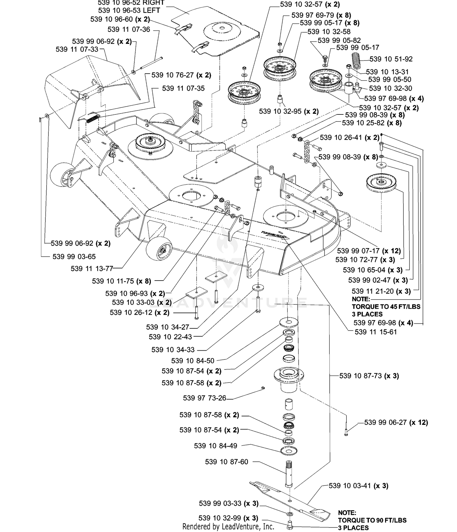 52" Deck Assembly (Part 1)