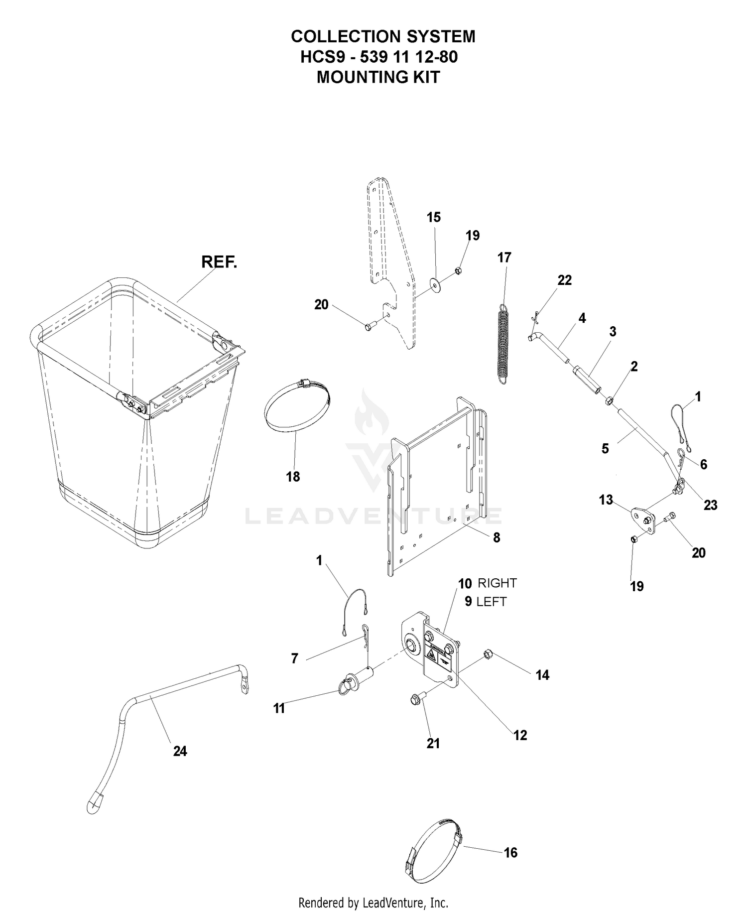 Accessories (HCS9 Collection System - Mounting Kit)