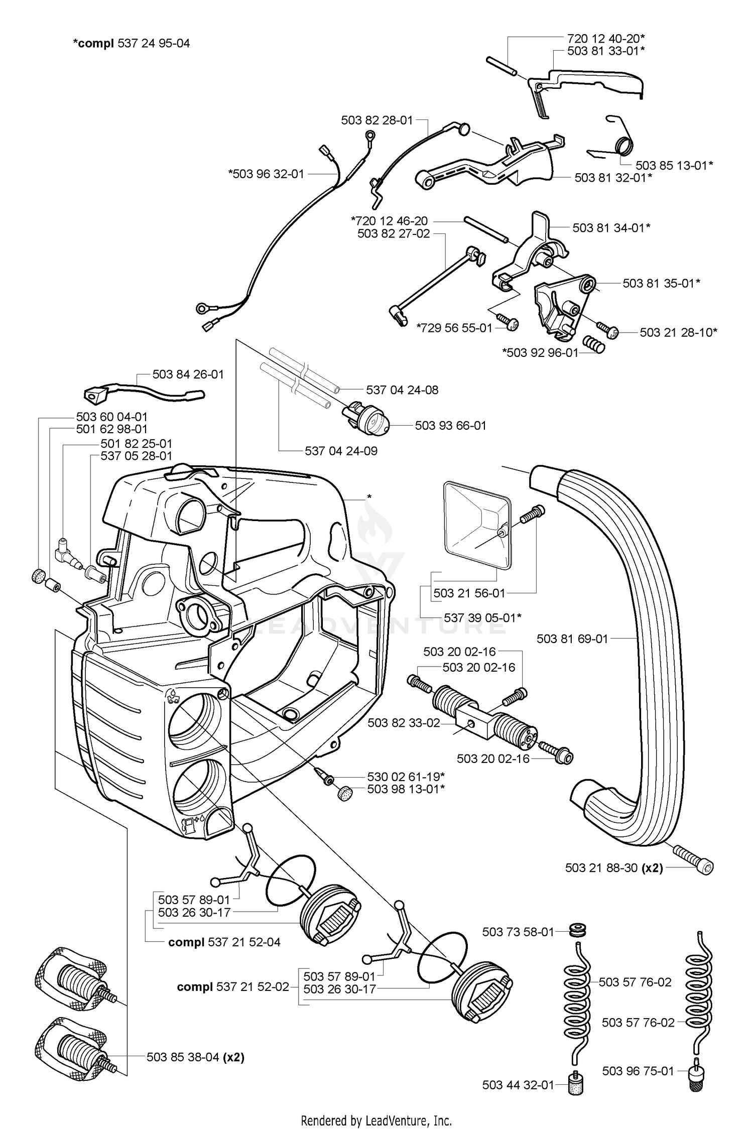Tank / Housing / Handles