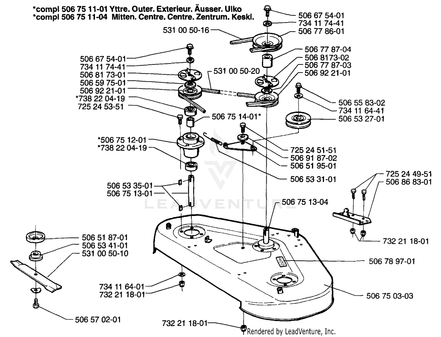 Cutter Deck Assembly (R1000)