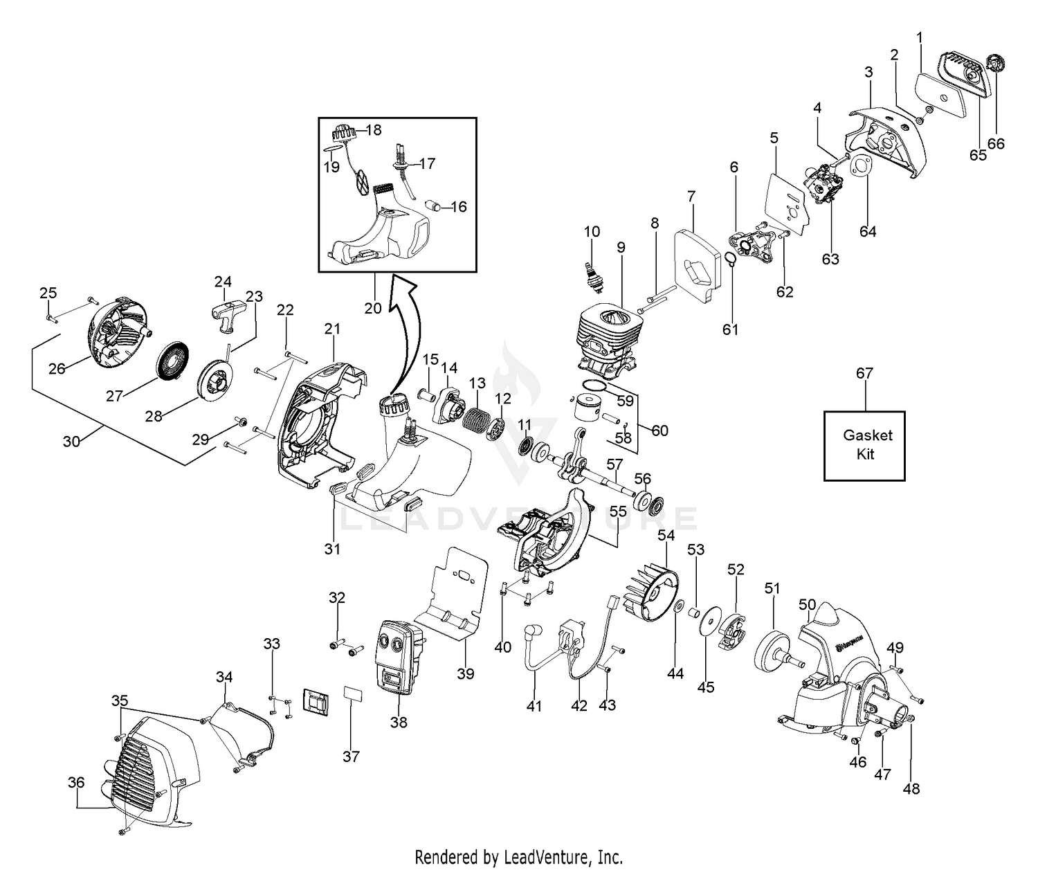 Engine, Fuel Tank & Ignition