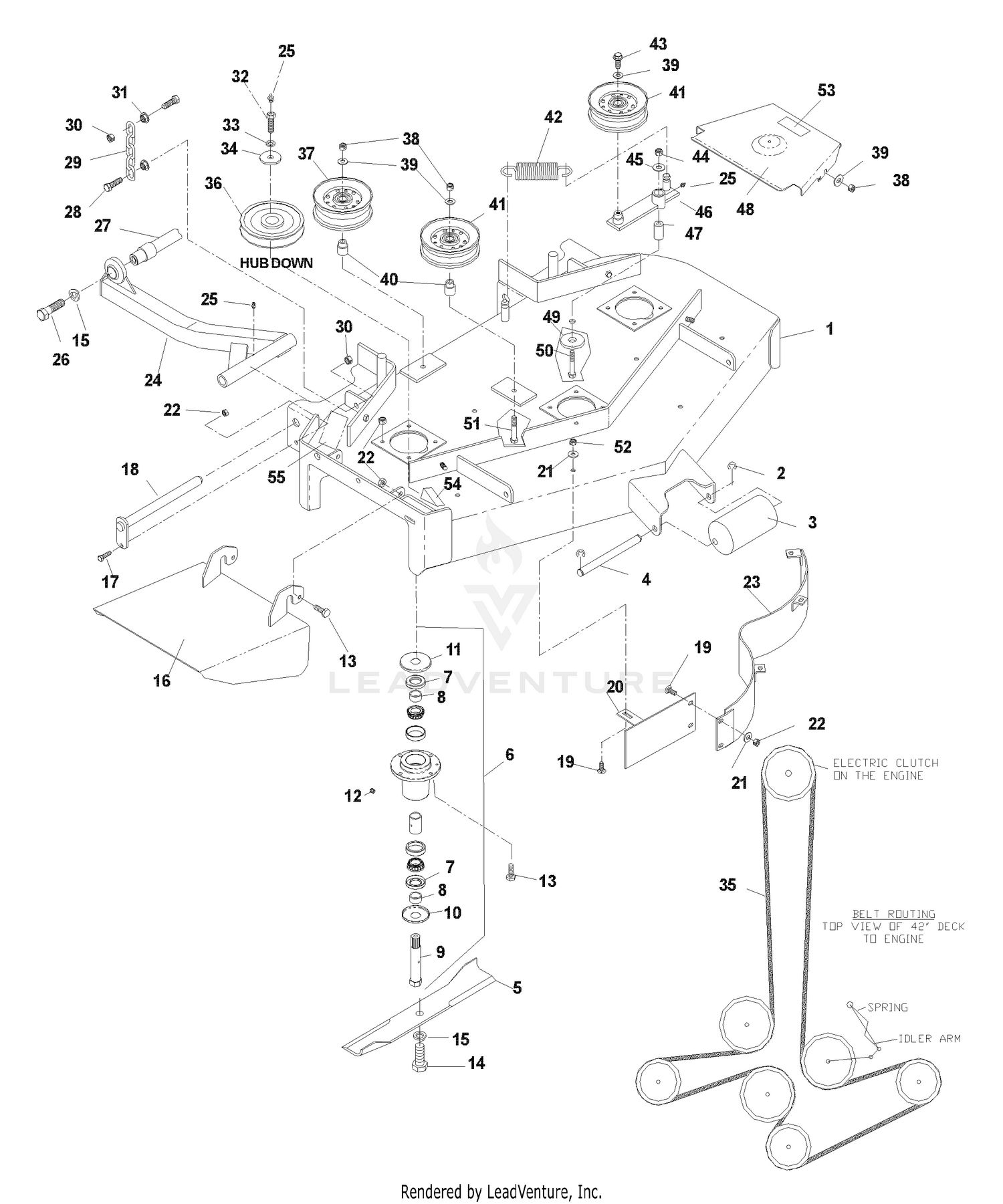 Deck Assembly 42"