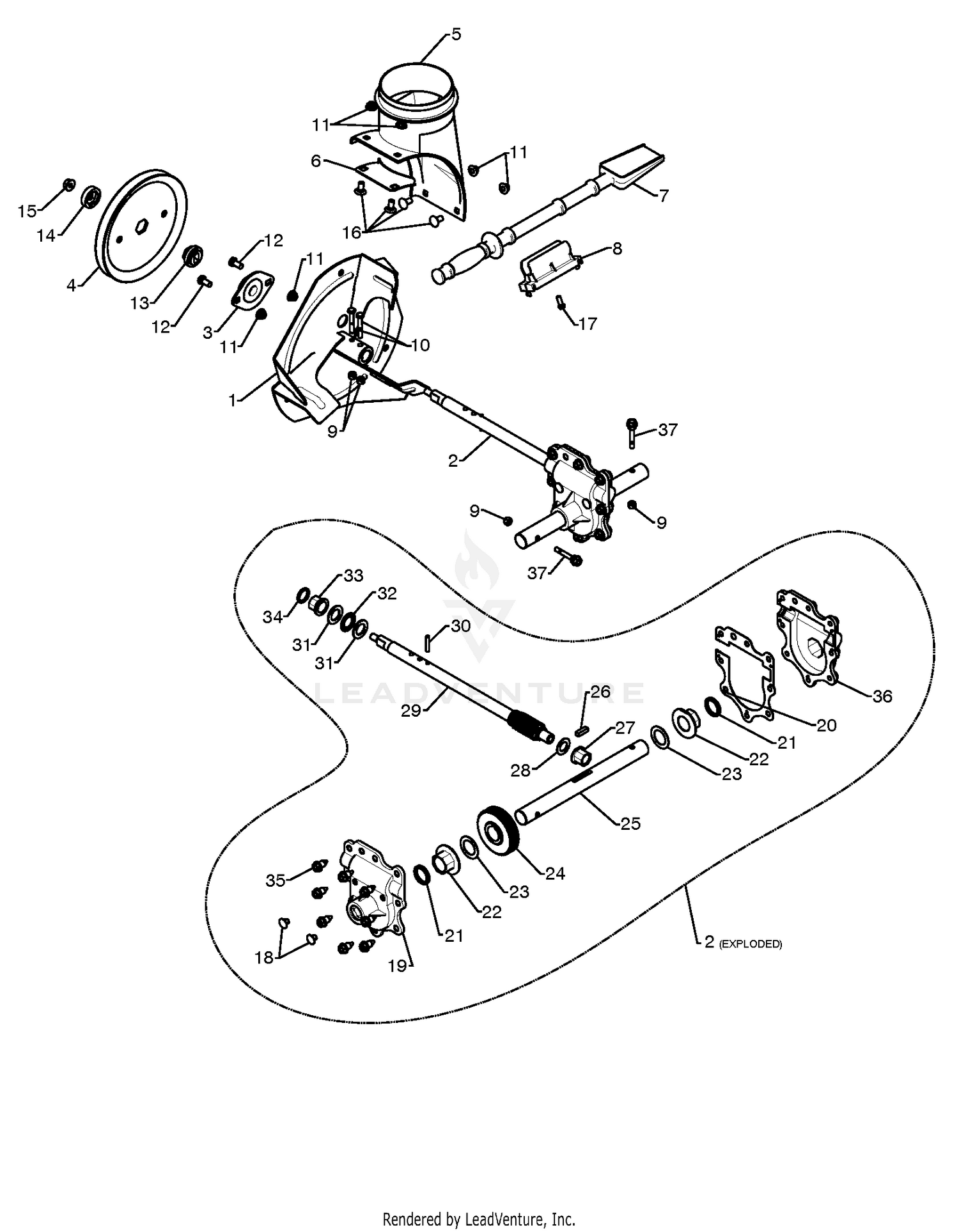 AUGER HOUSING & IMPELLER 5