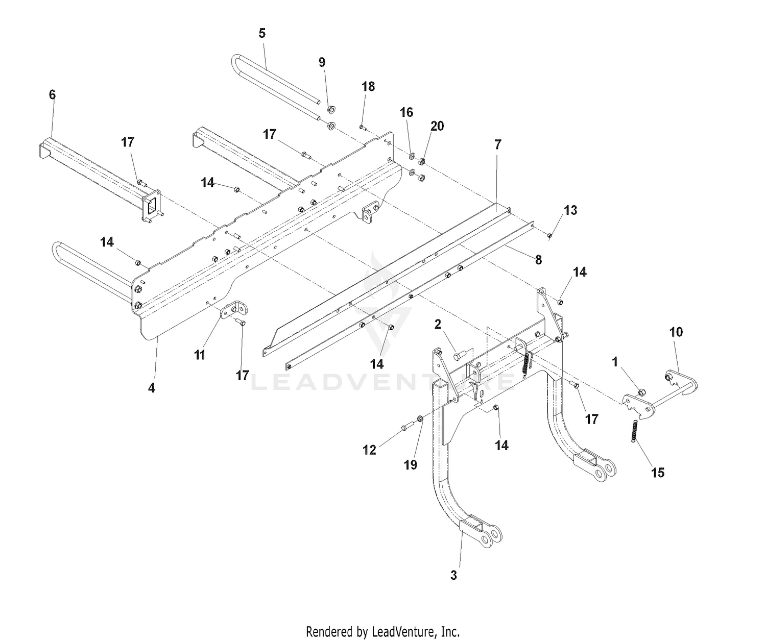 Accessories HCS9 - 539 111280 Hitch Assembly