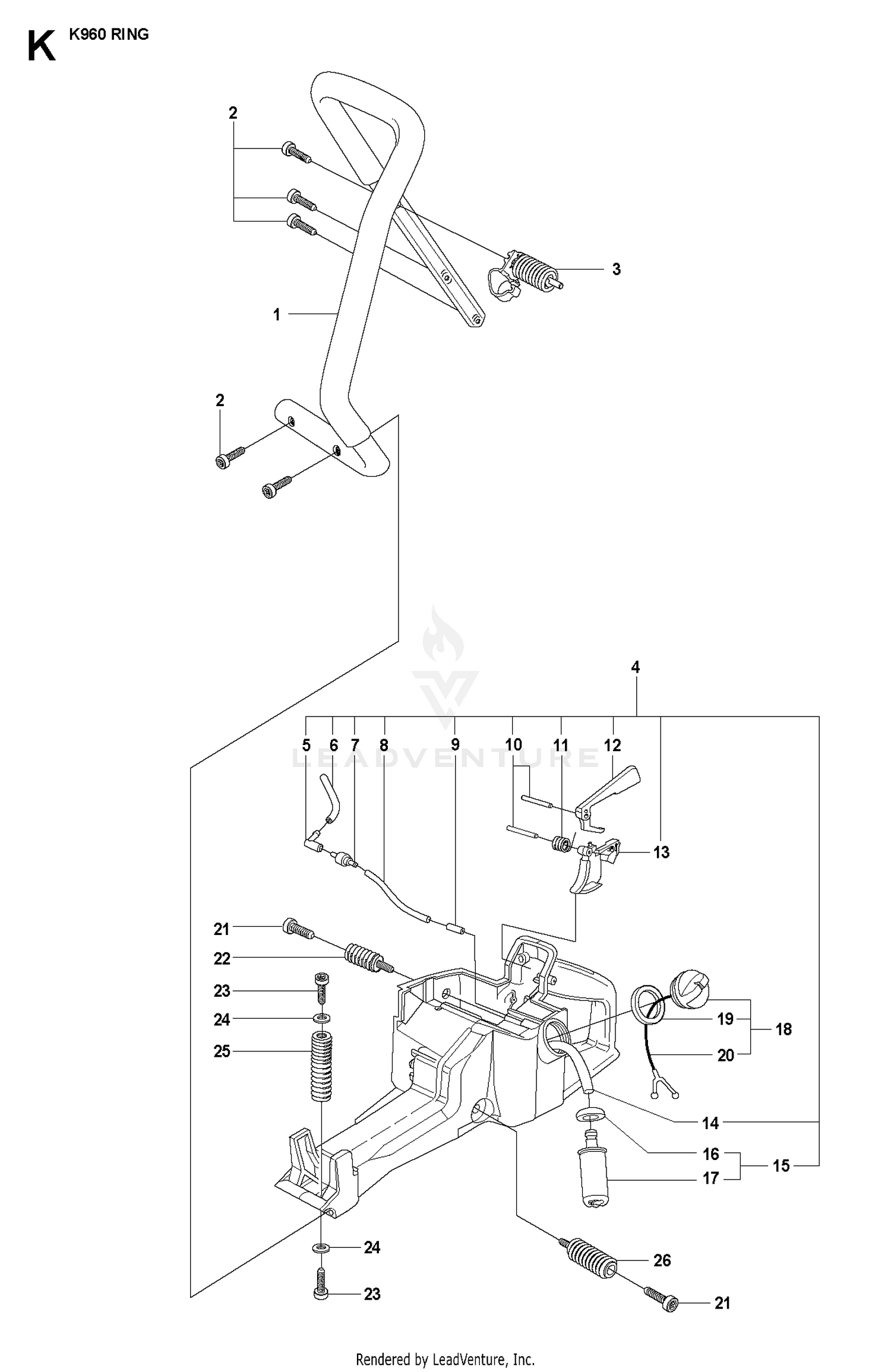 FUEL TANK & HANDLE