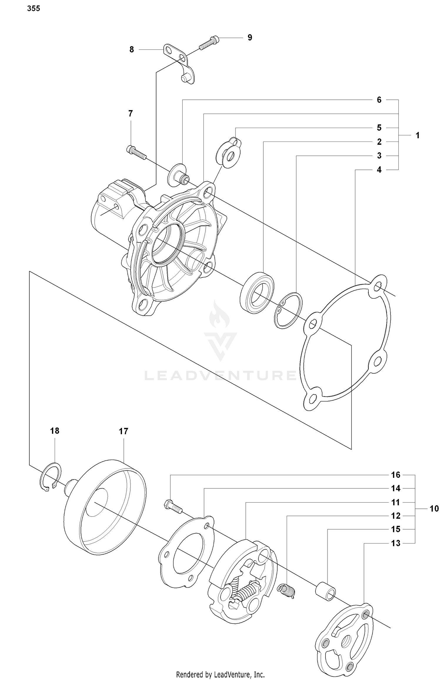 Clutch/Drum/Housing