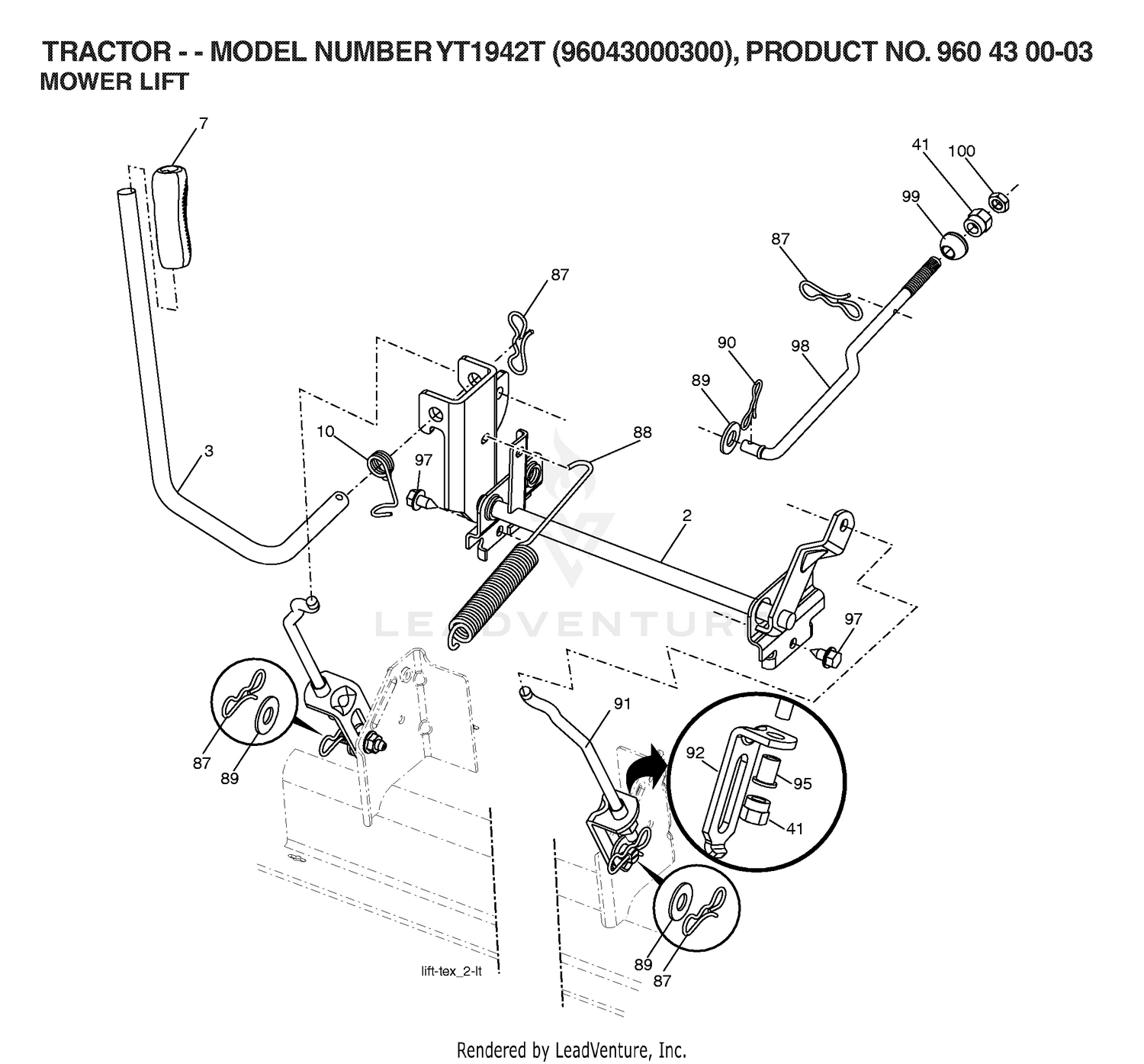 MOWER LIFT / DECK LIFT