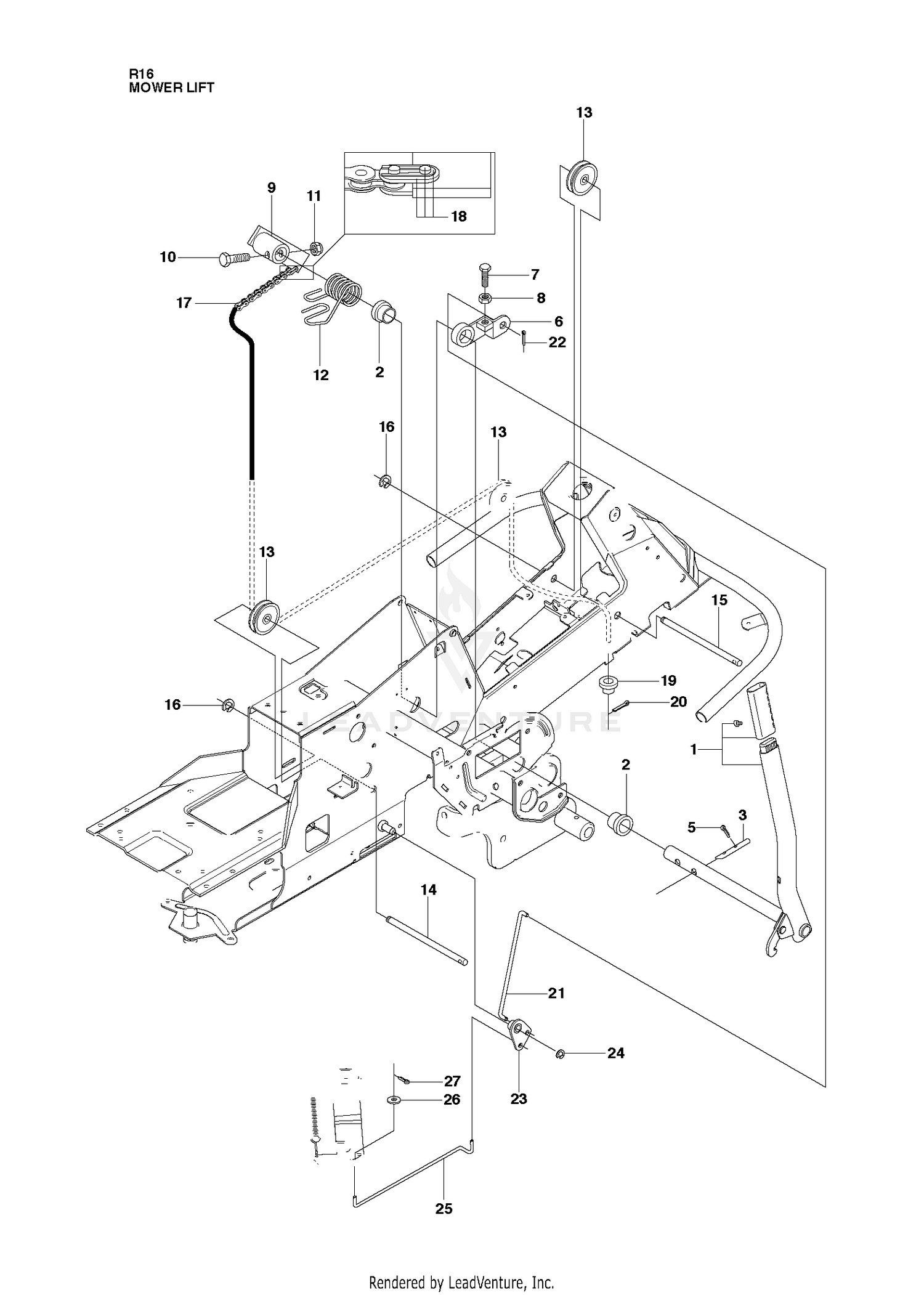 MOWER LIFT / DECK LIFT