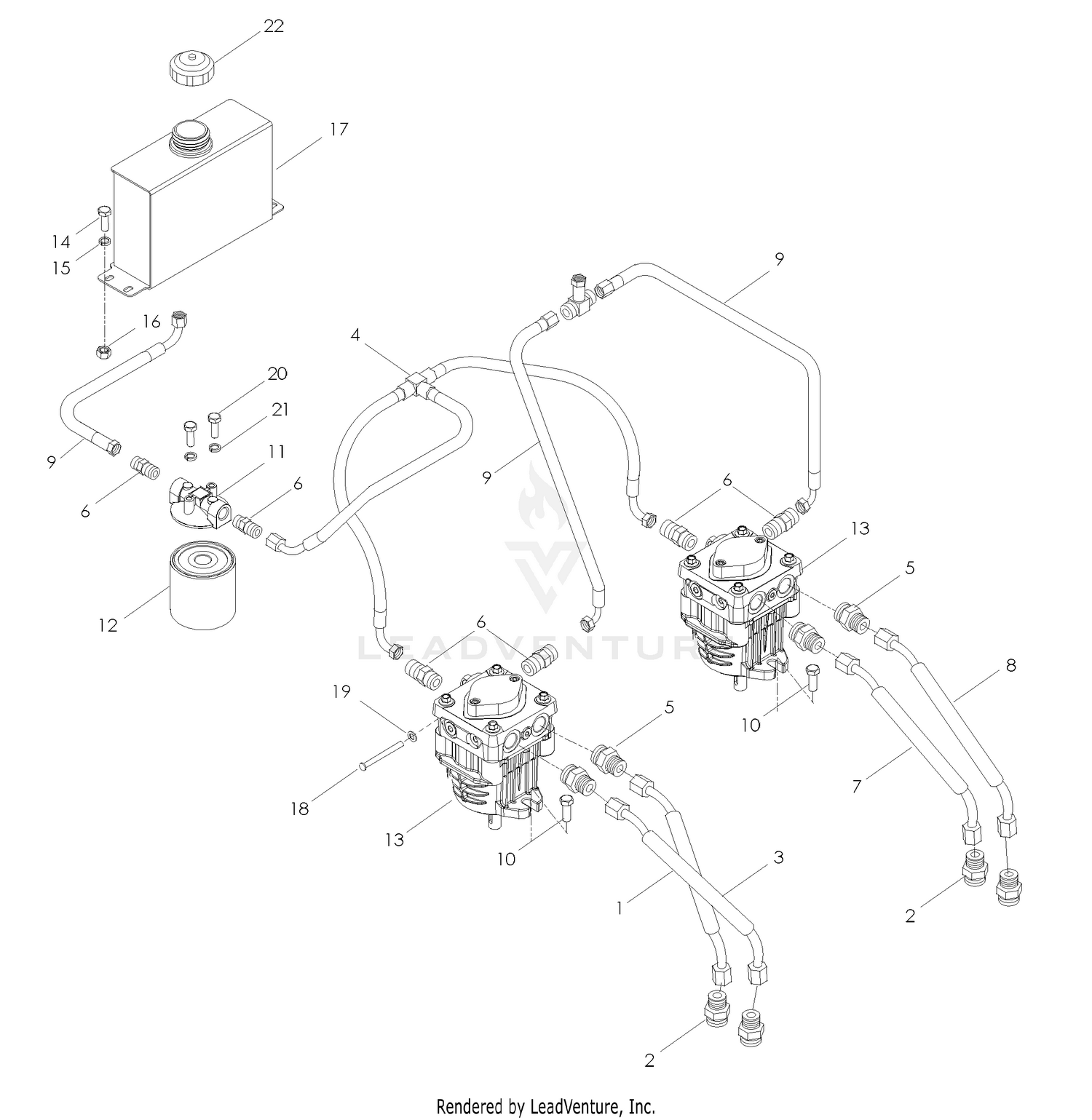 Hydraulic Pump - Motor