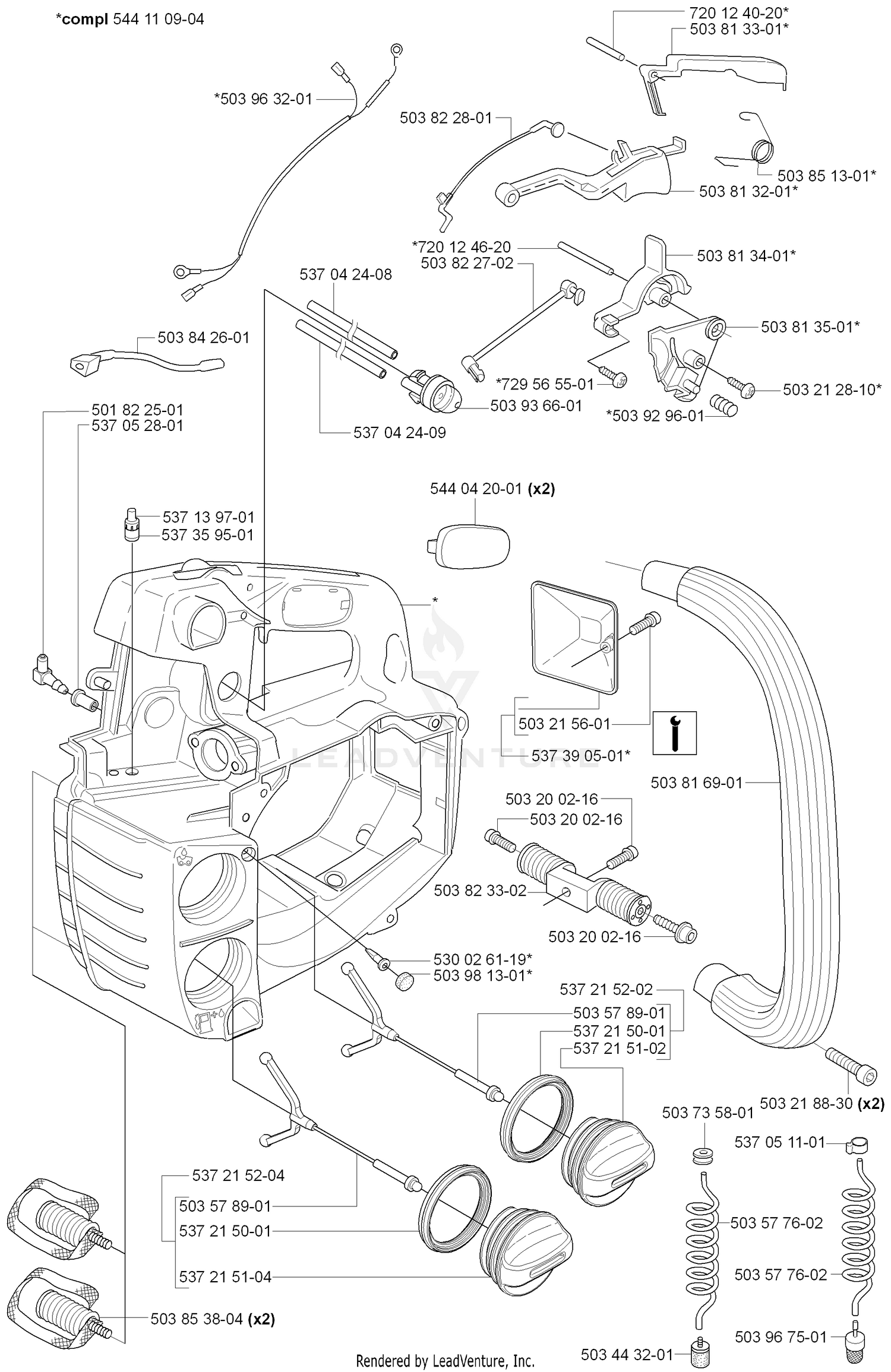 Tank/Housing/Handles