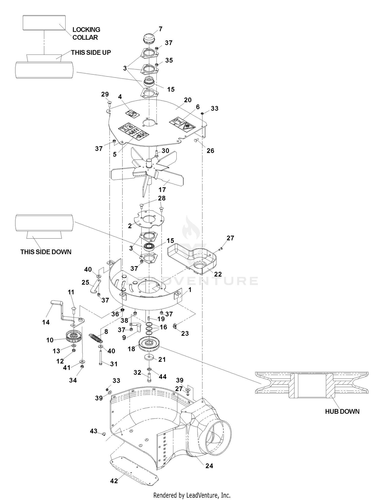 Accessory HCS13 Collection Blower 52" & 61"
