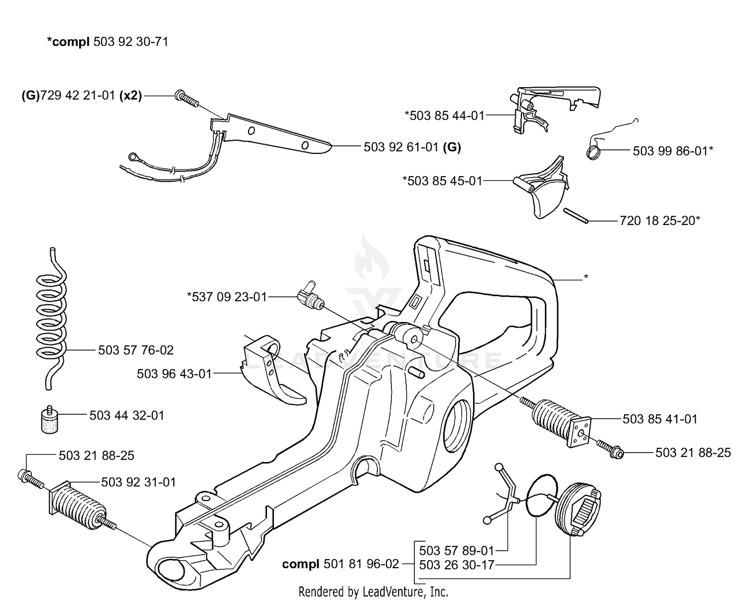 Fuel Tank / Rear Handle
