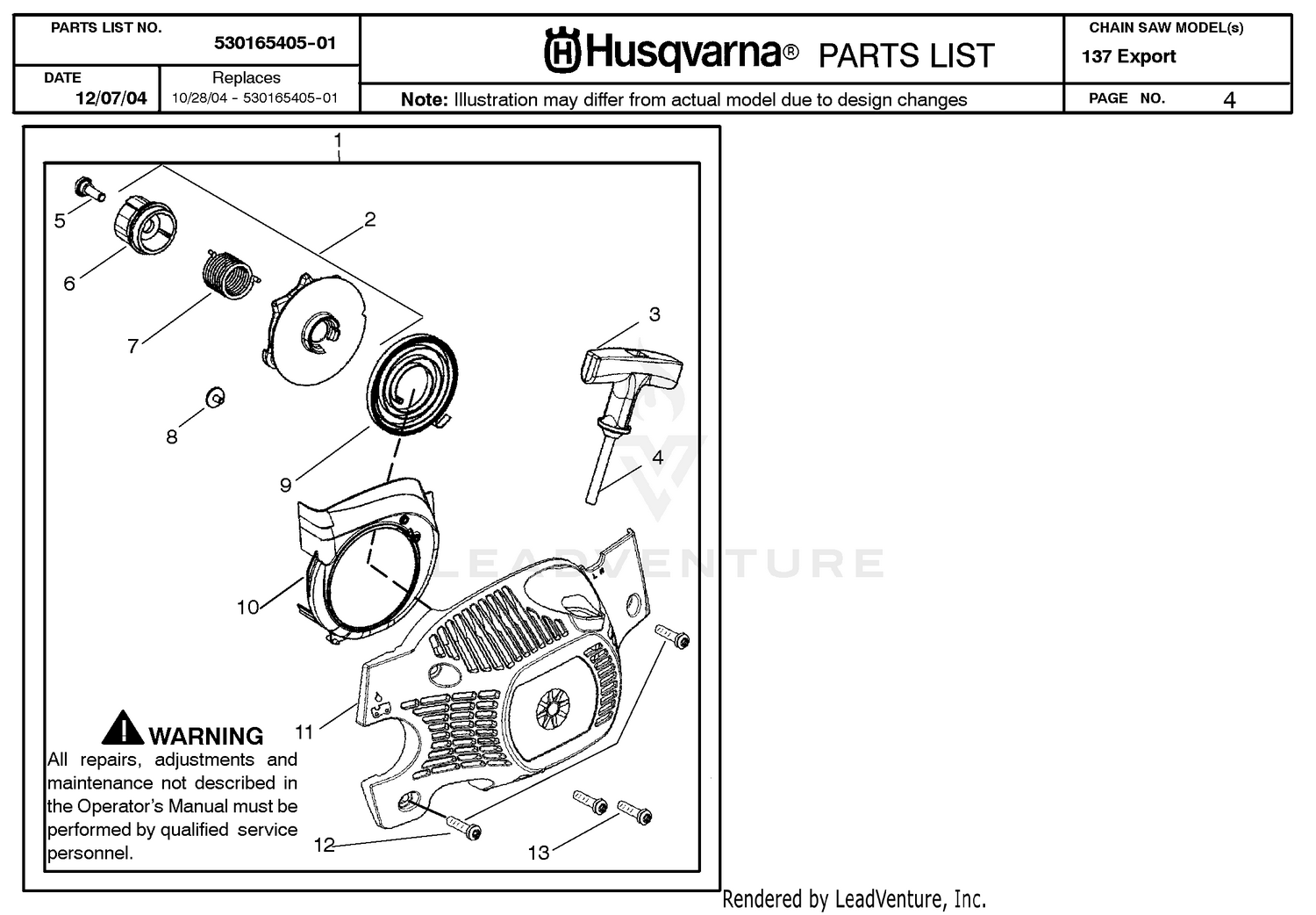 Assembly diagram