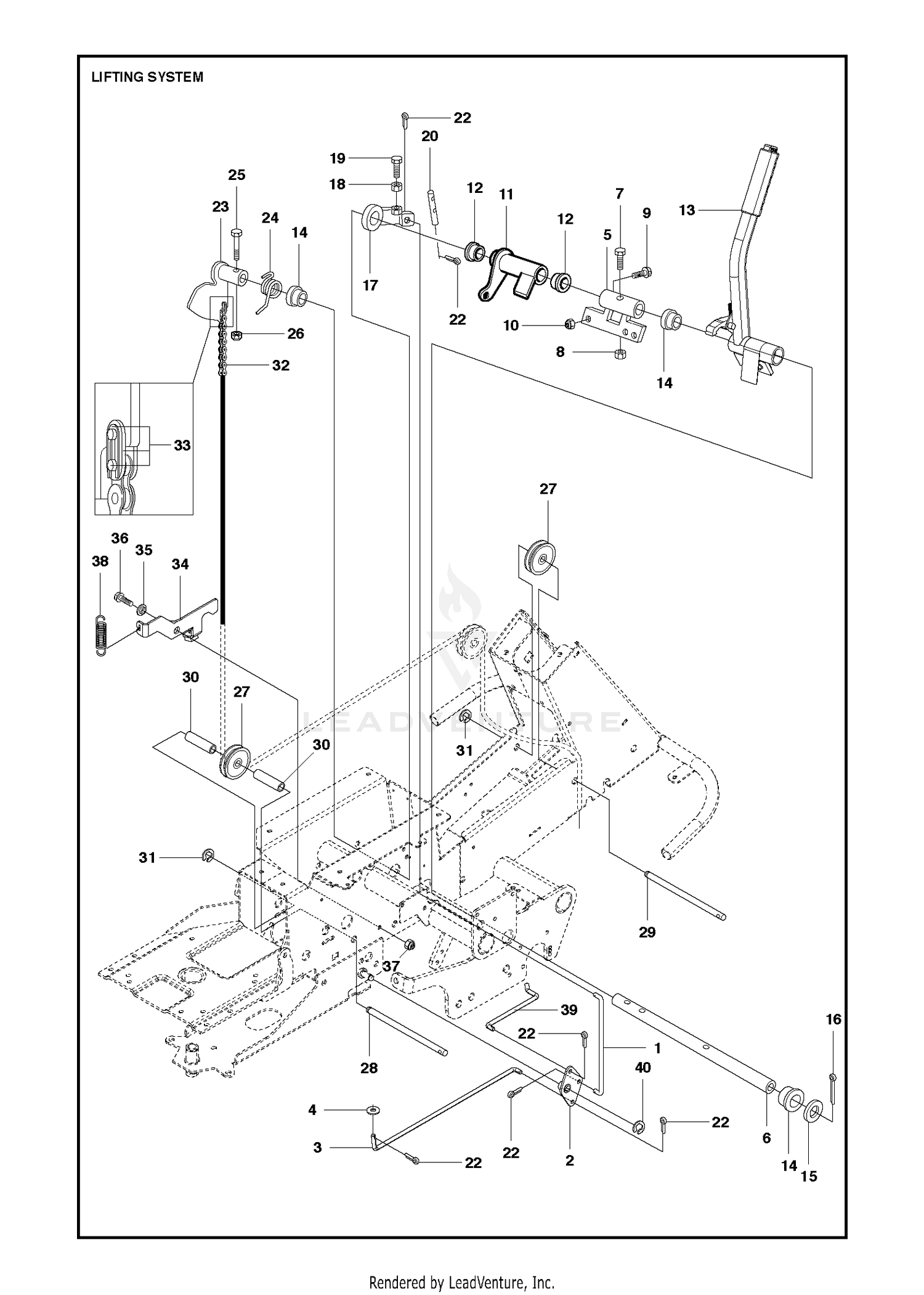 MOWER LIFT / DECK LIFT