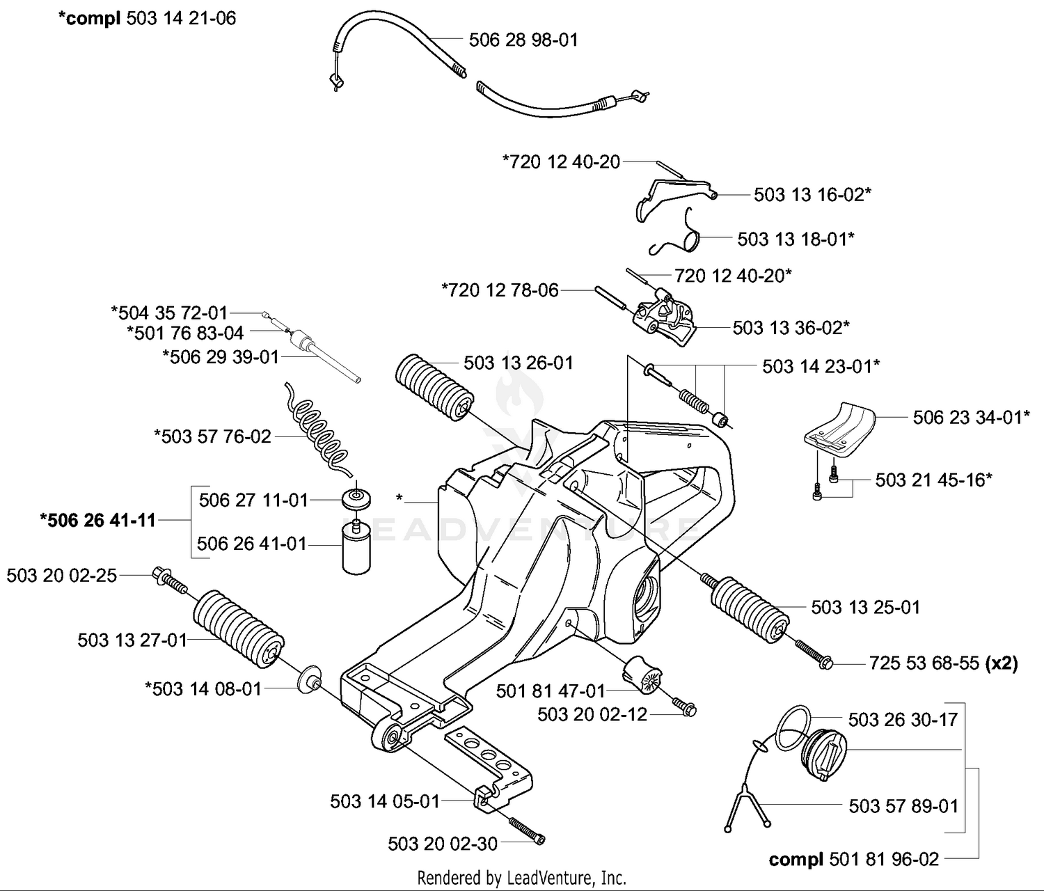 Fuel Tank / Rear Handle
