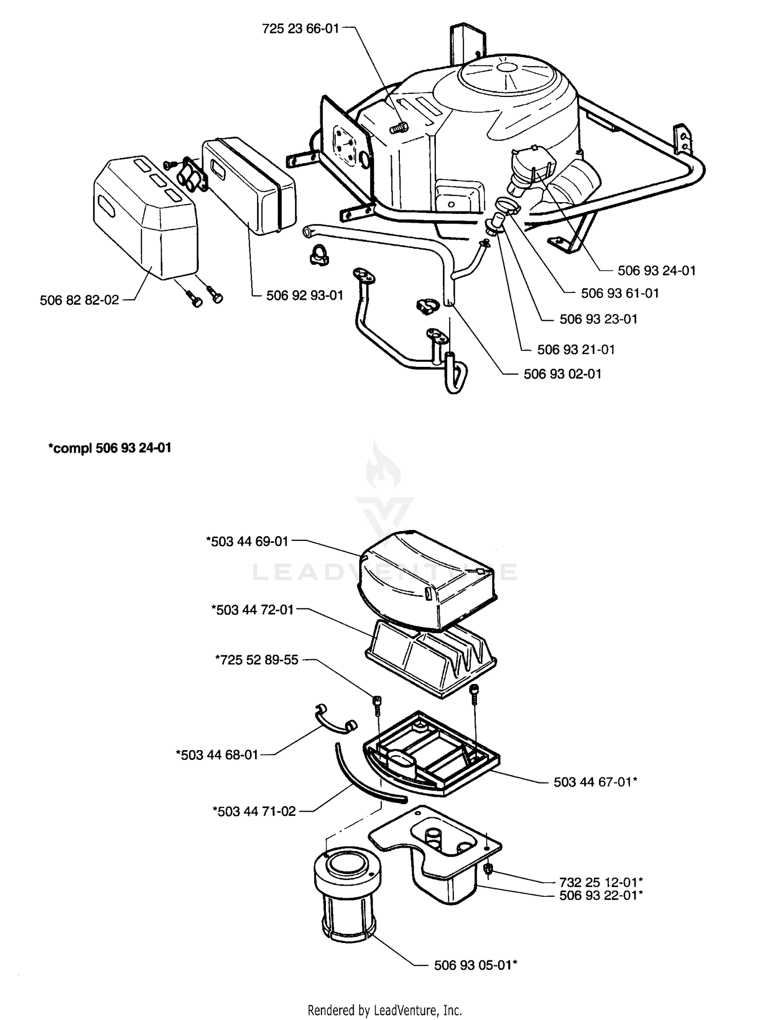 Engine And Air Filter Assembly