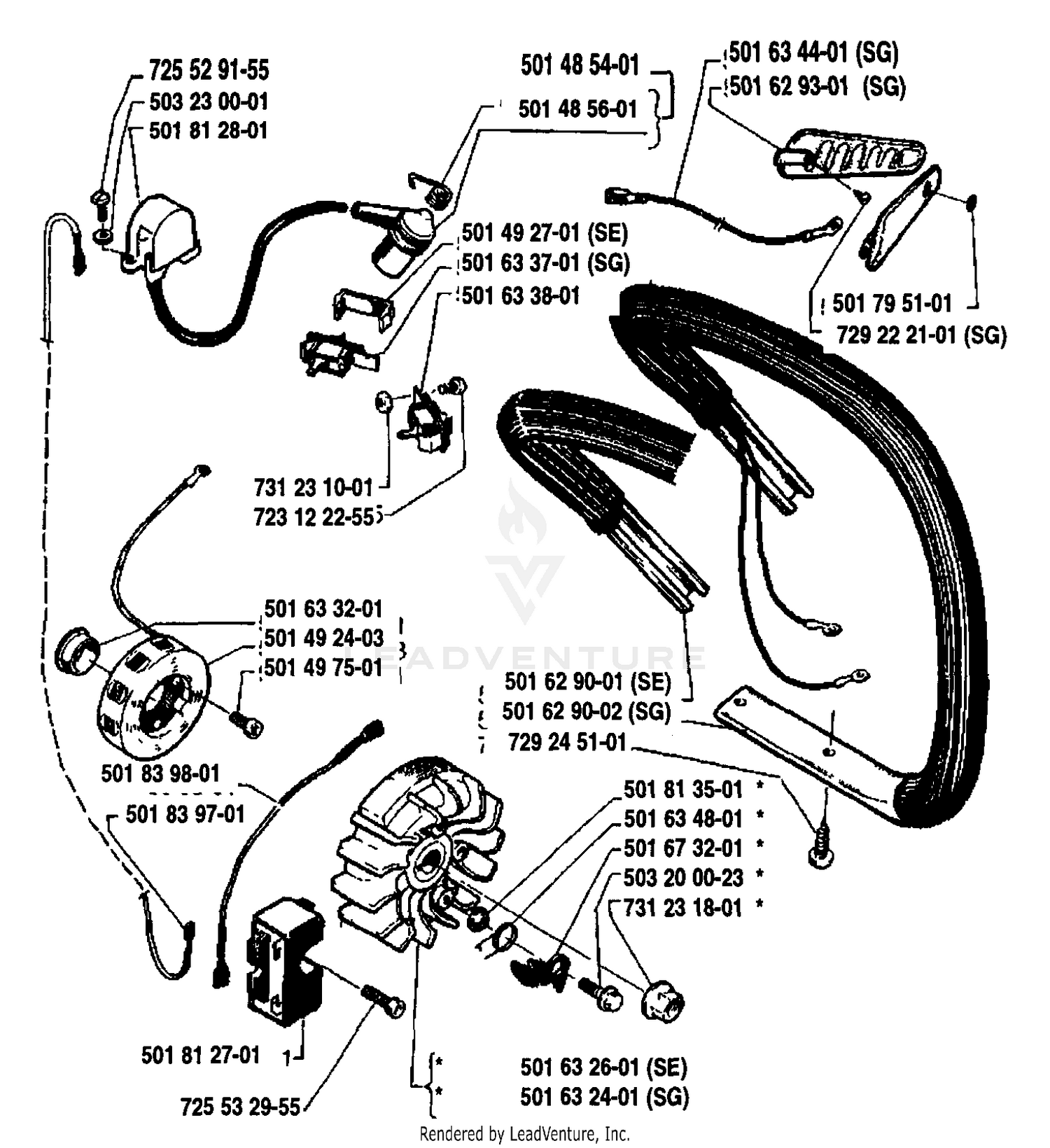 Front/Handle/Ignition/Flywheel