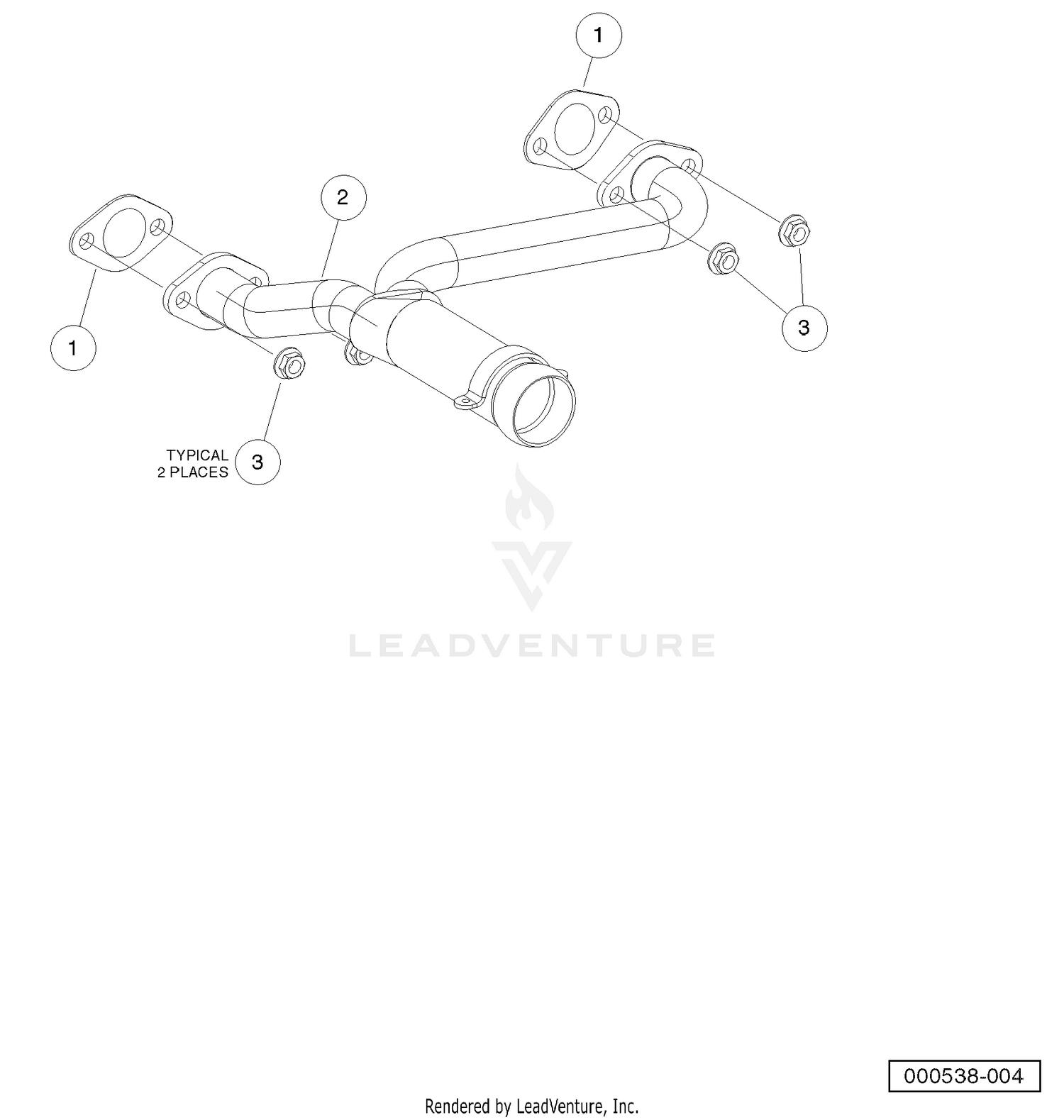 Exhaust Header - Kawasaki Gas