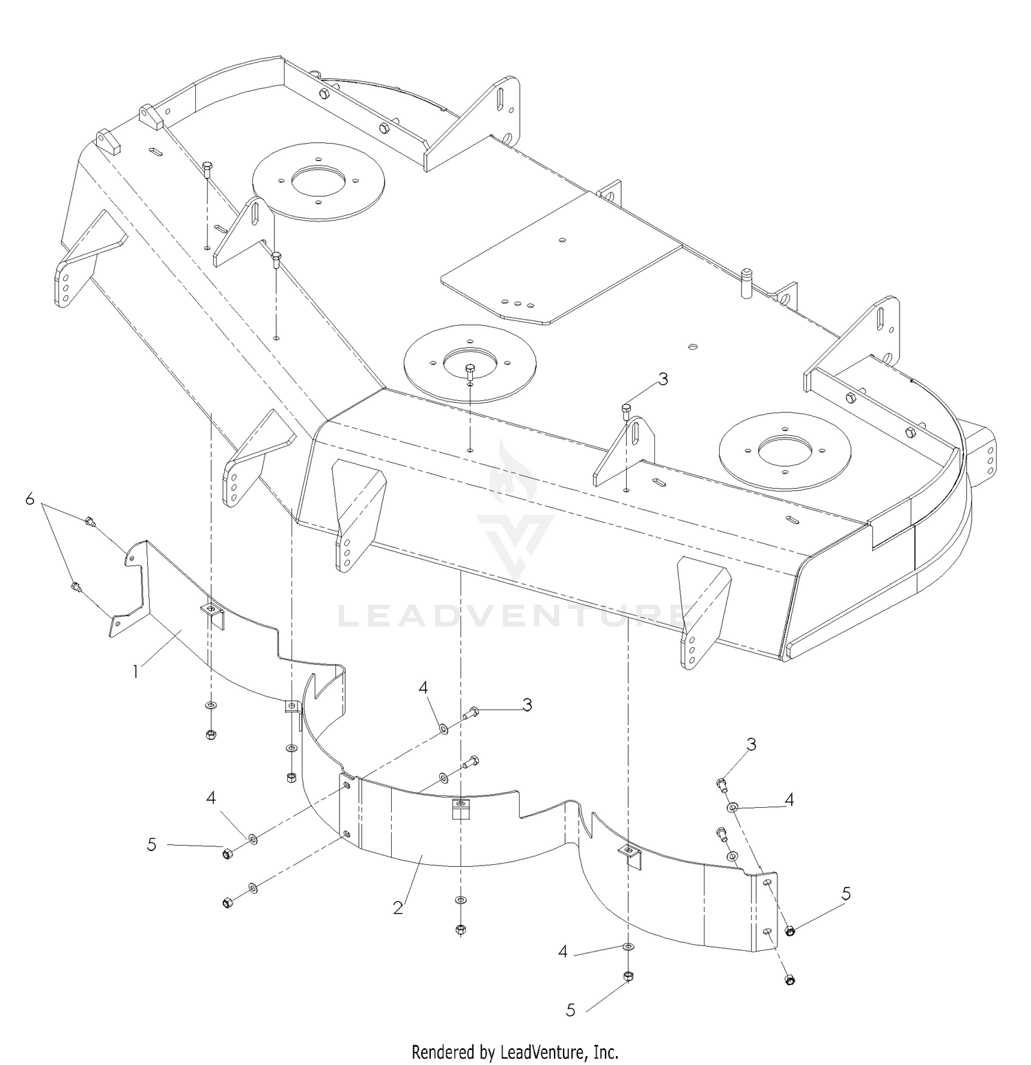 Accessories Front Baffle Kits 61" Part No. 539111634