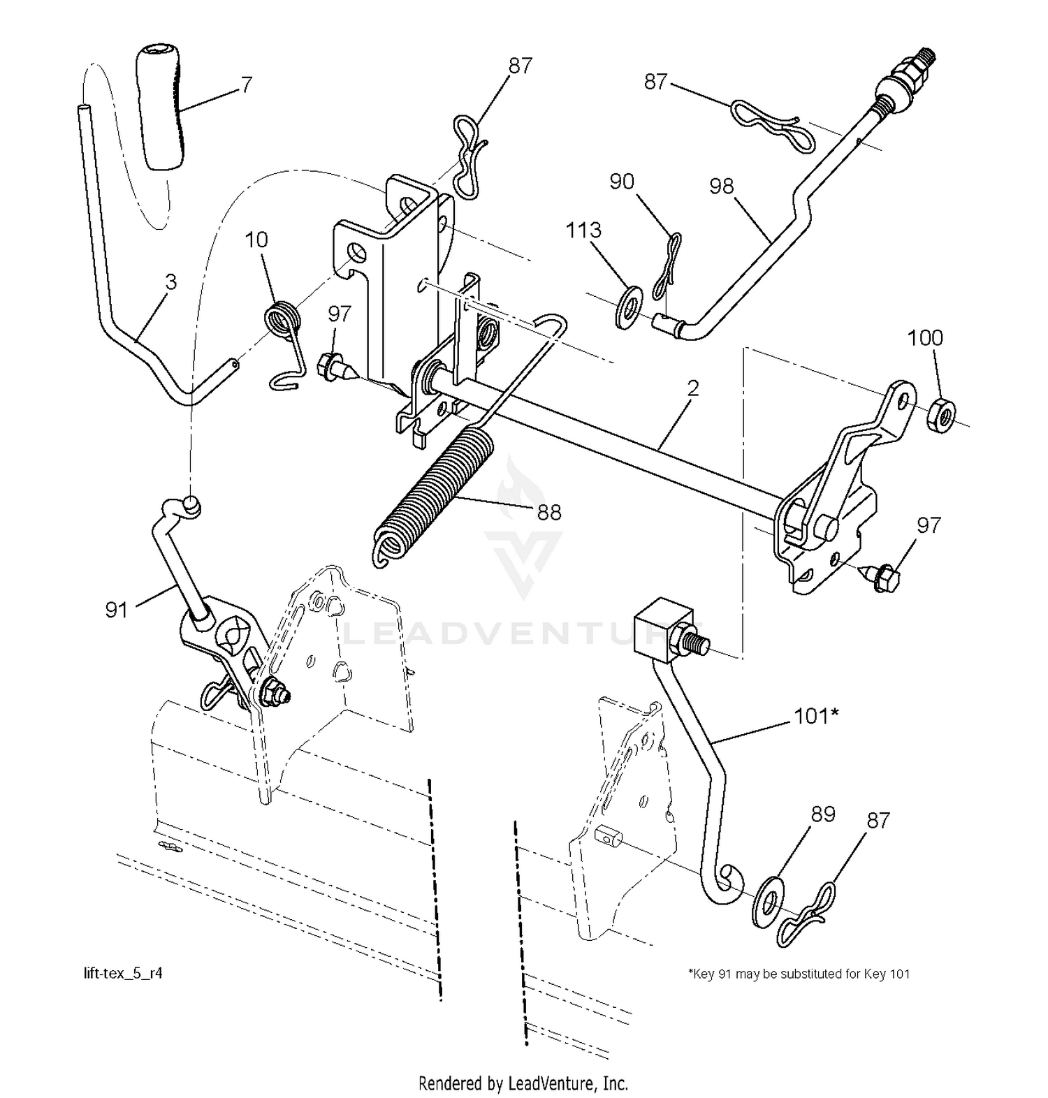 MOWER LIFT / DECK LIFT