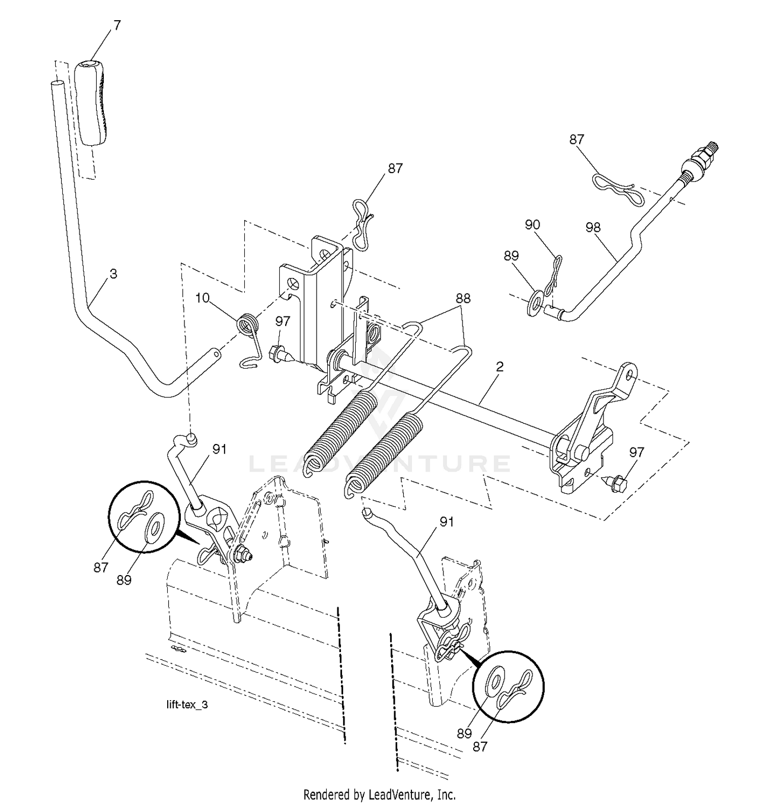 MOWER LIFT / DECK LIFT