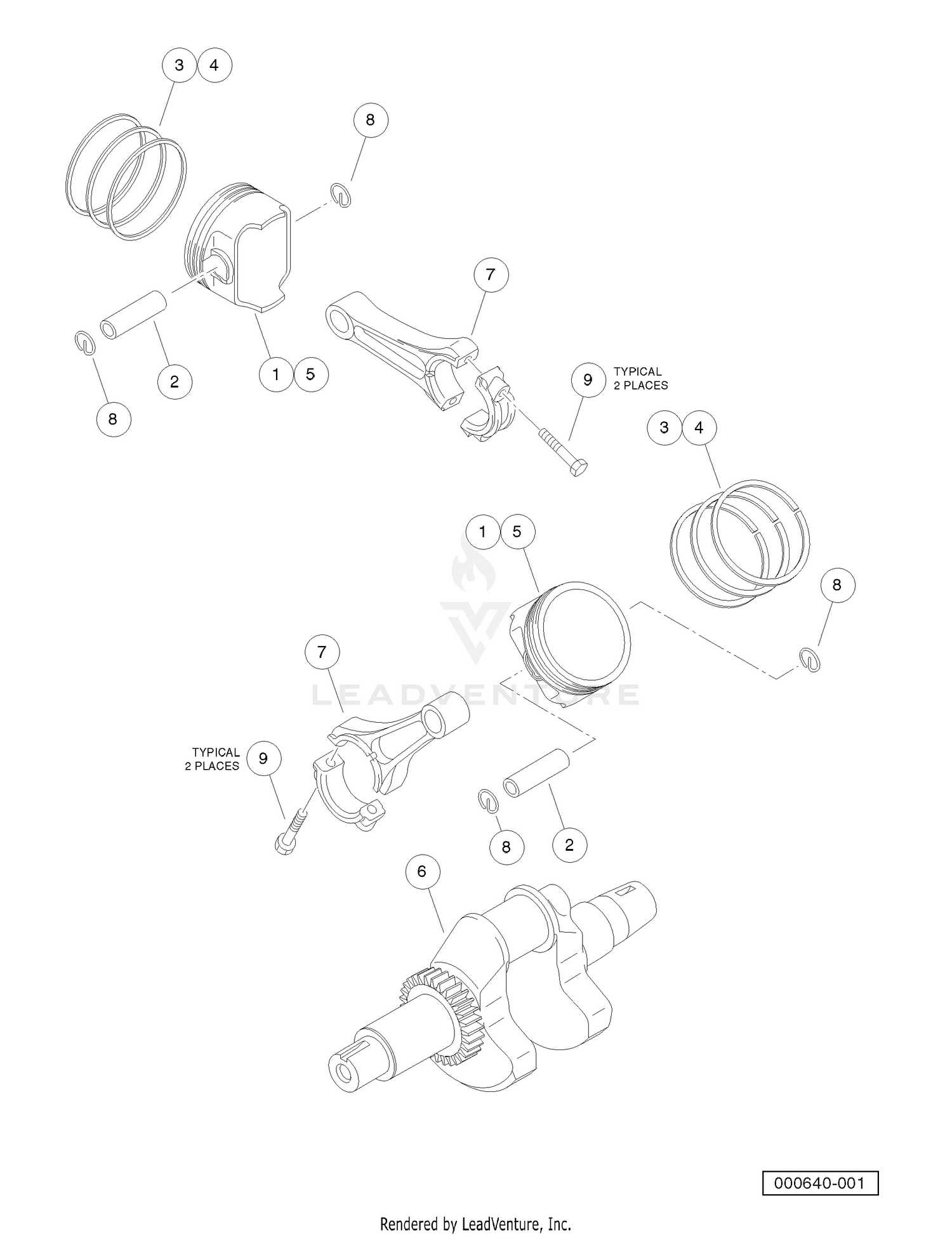 Pistons and Crankshaft