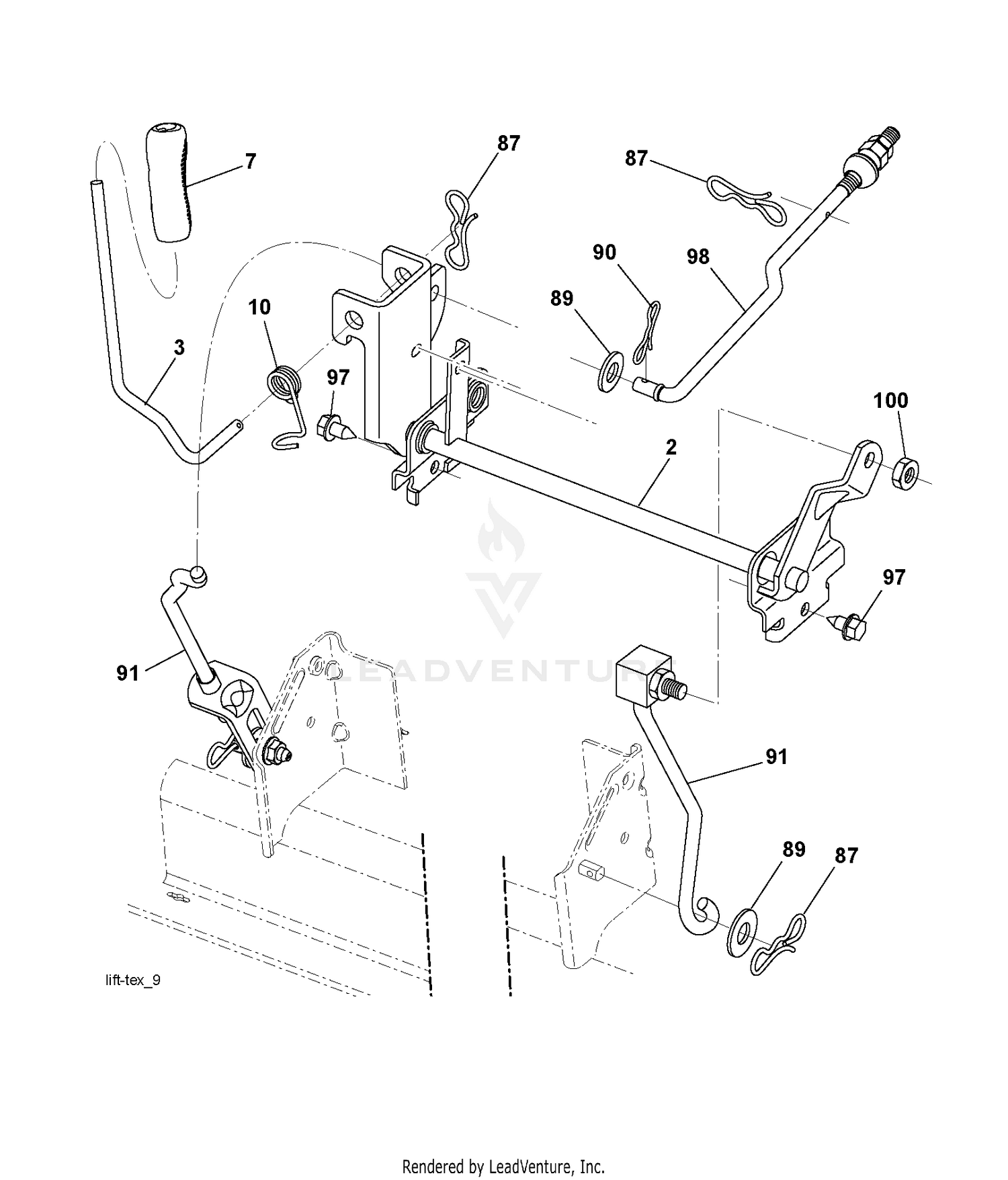 MOWER LIFT / DECK LIFT