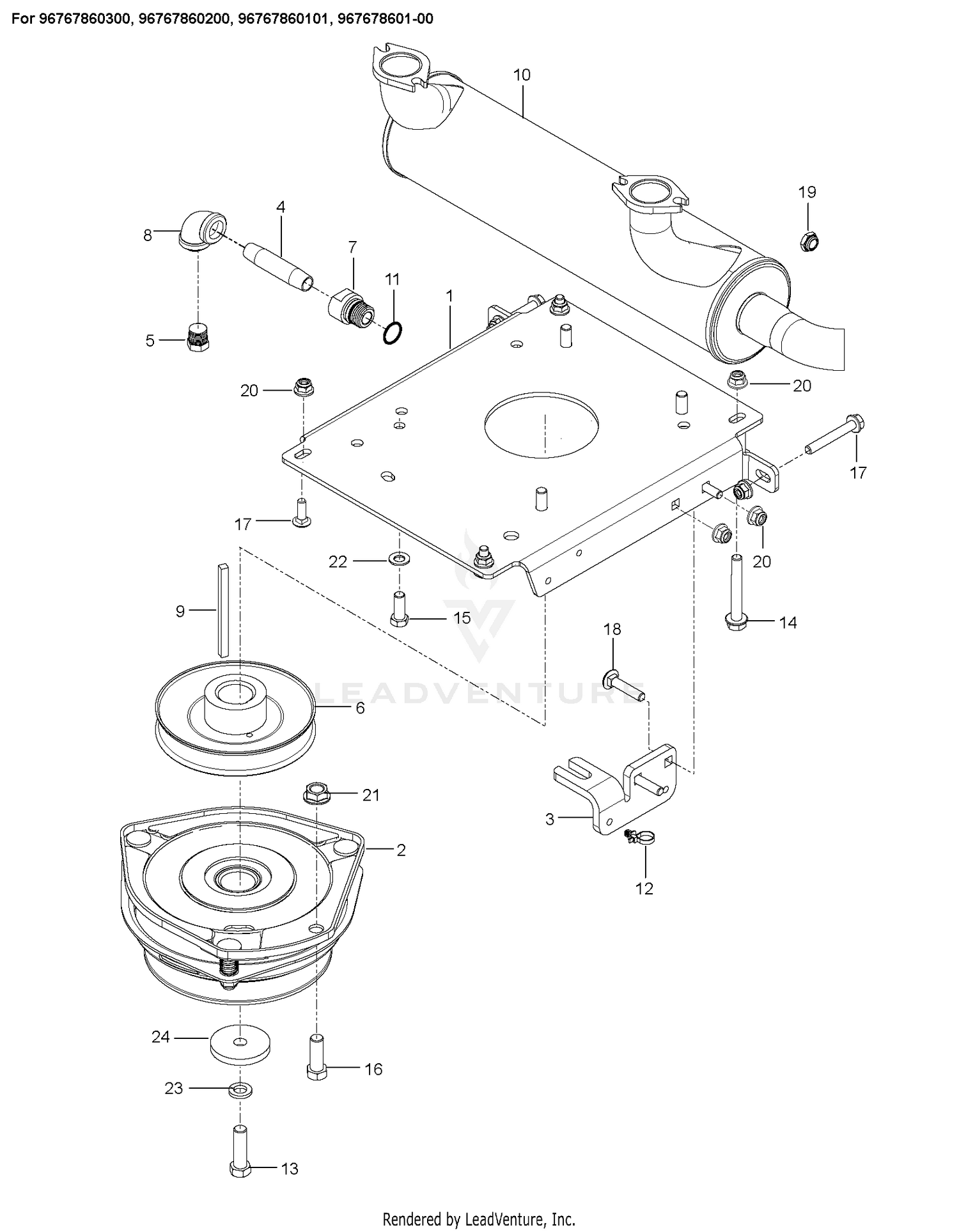 ENGINE MOUNTING, GUARDS & MUFFLER 2