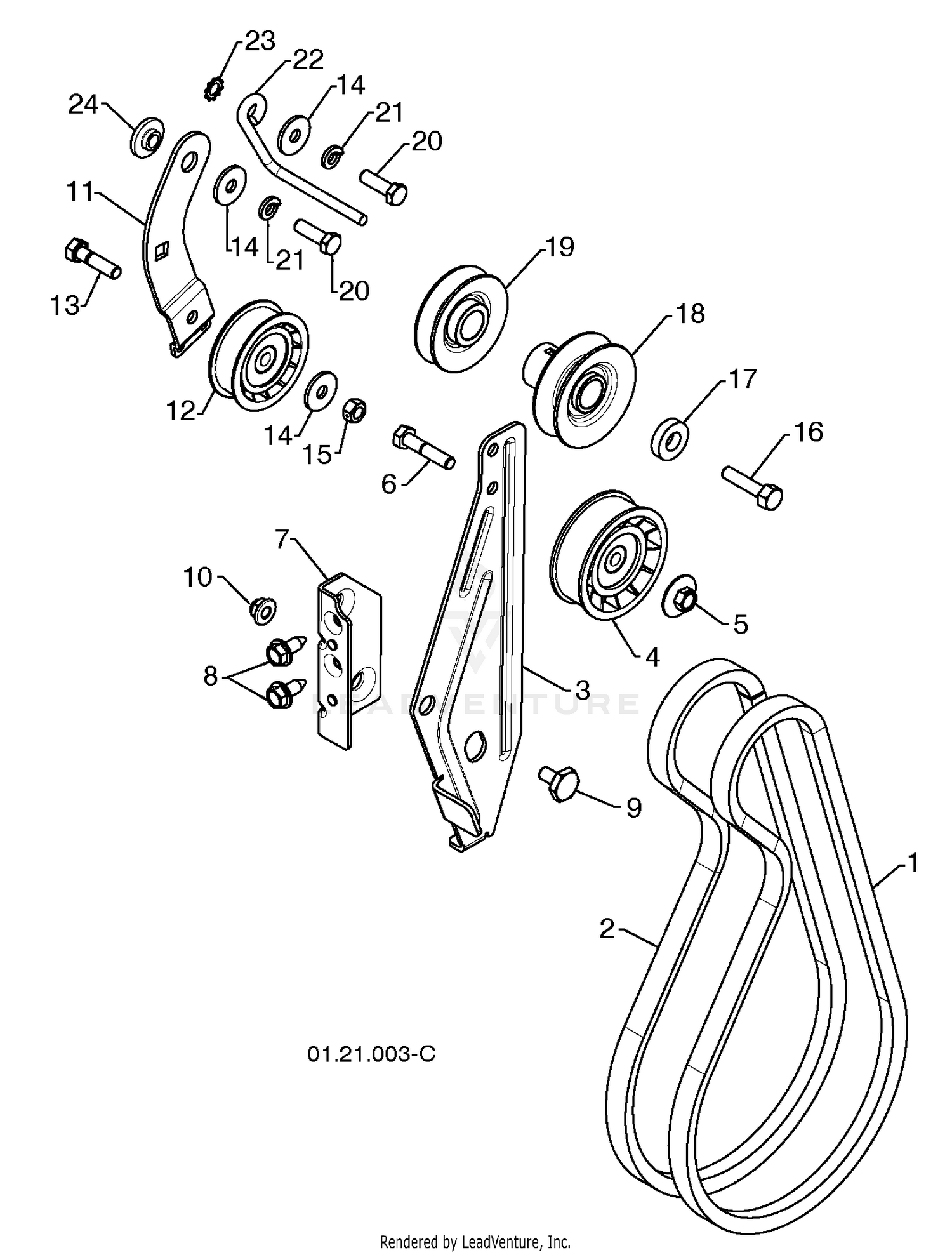 Chassis / Engine / Pulleys