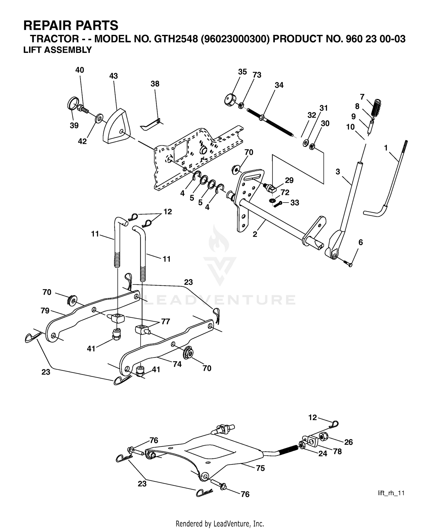MOWER LIFT / DECK LIFT