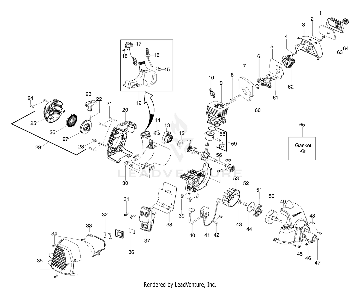 Engine, Fuel Tank & Ignition