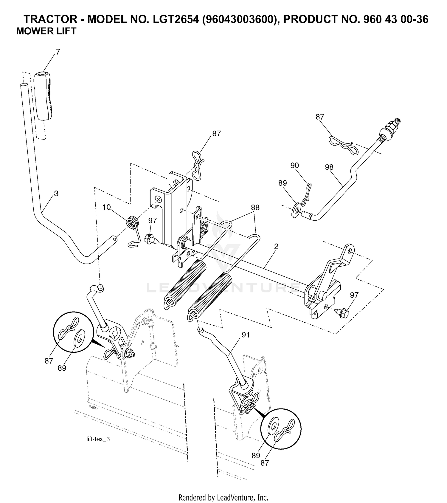MOWER LIFT / DECK LIFT