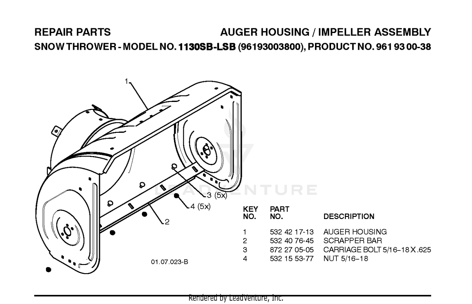 AUGER HOUSING & IMPELLER 5