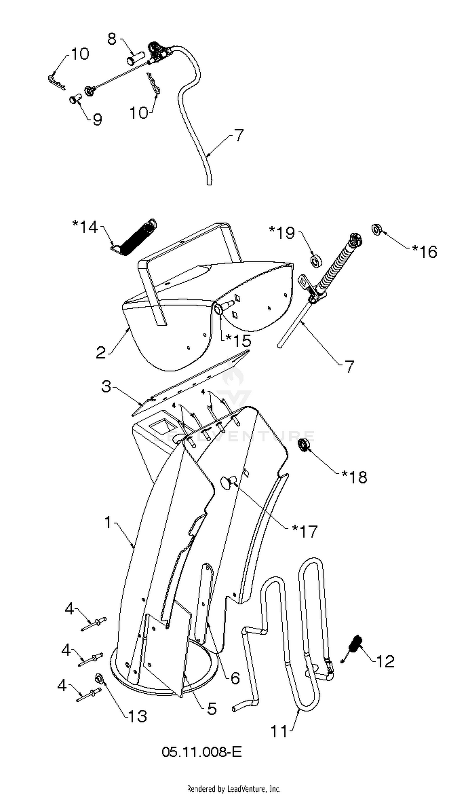 CONTROL PANEL & DISCHARGE CHUTE 5