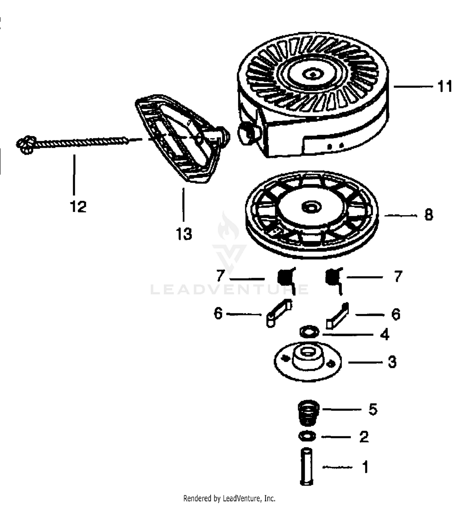 Rewind Starter (590707)
