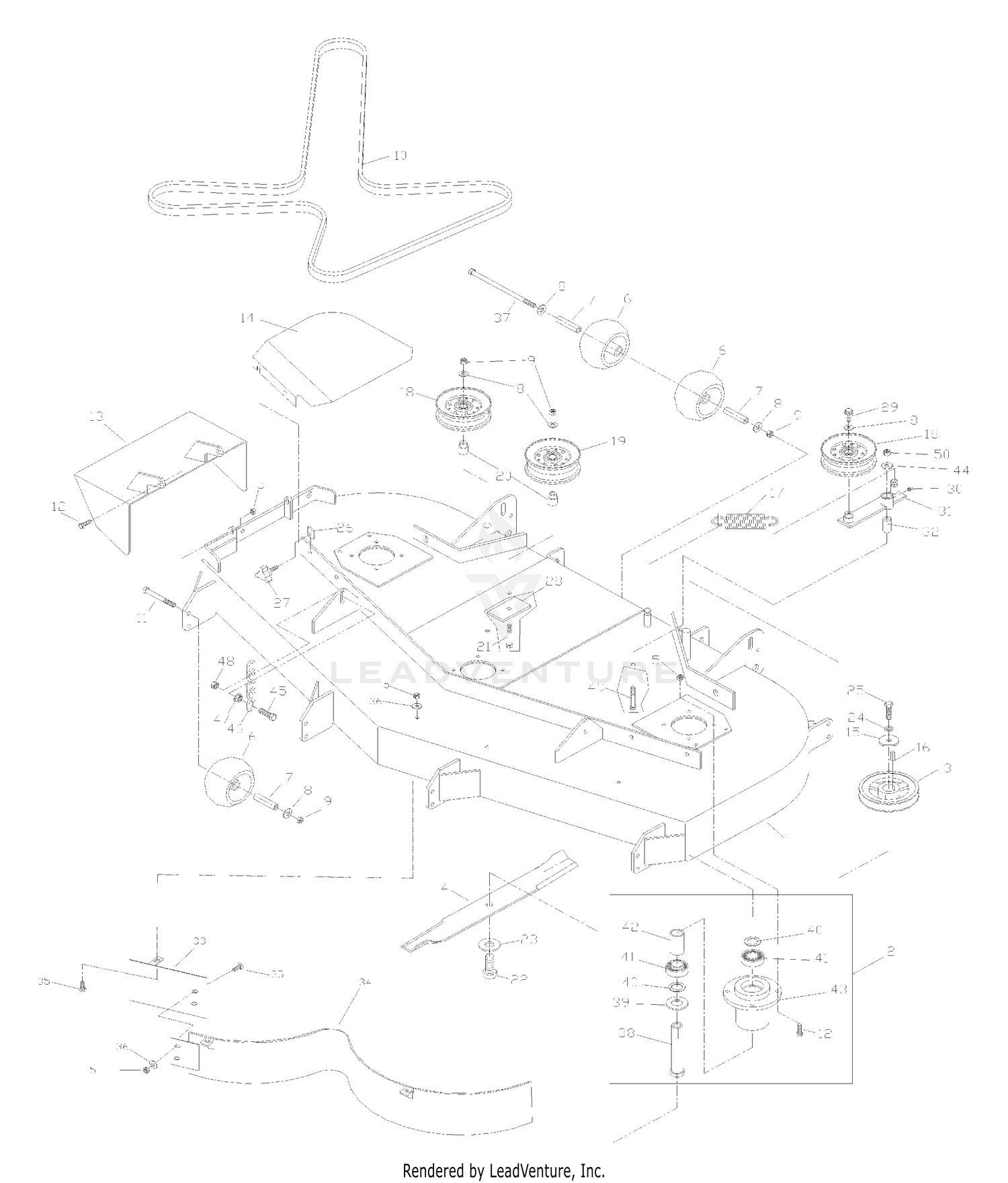 Front Deck Assembly 72"