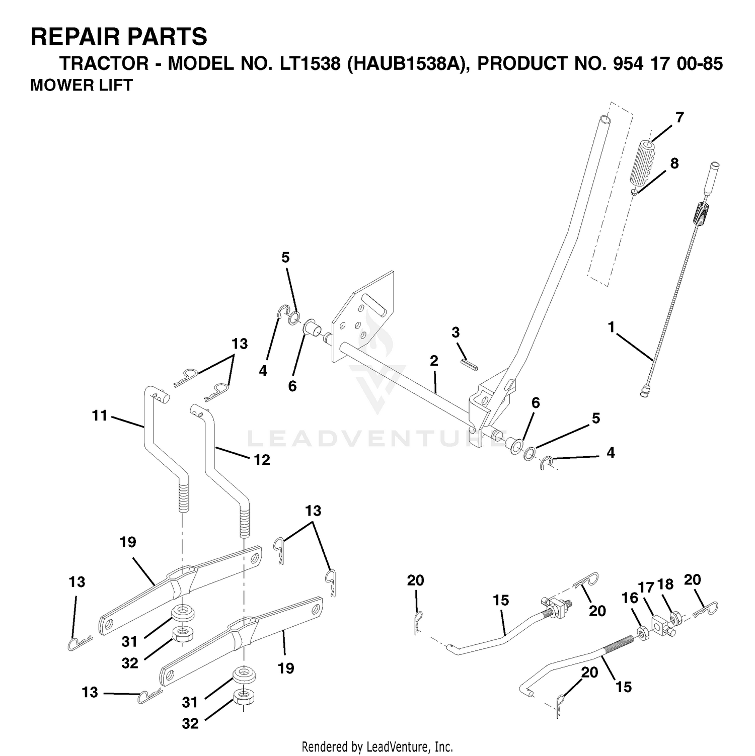 MOWER LIFT / DECK LIFT