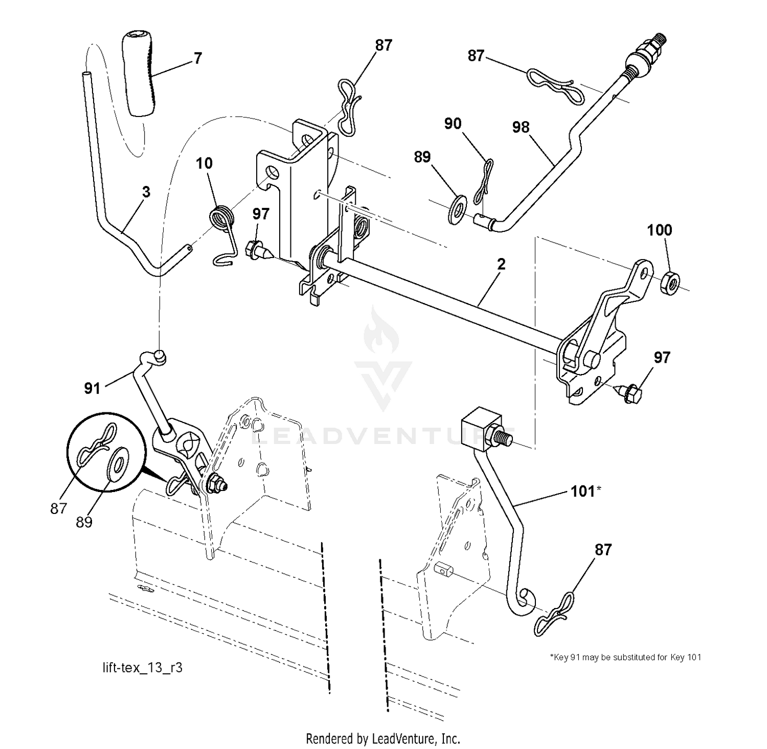 MOWER LIFT / DECK LIFT
