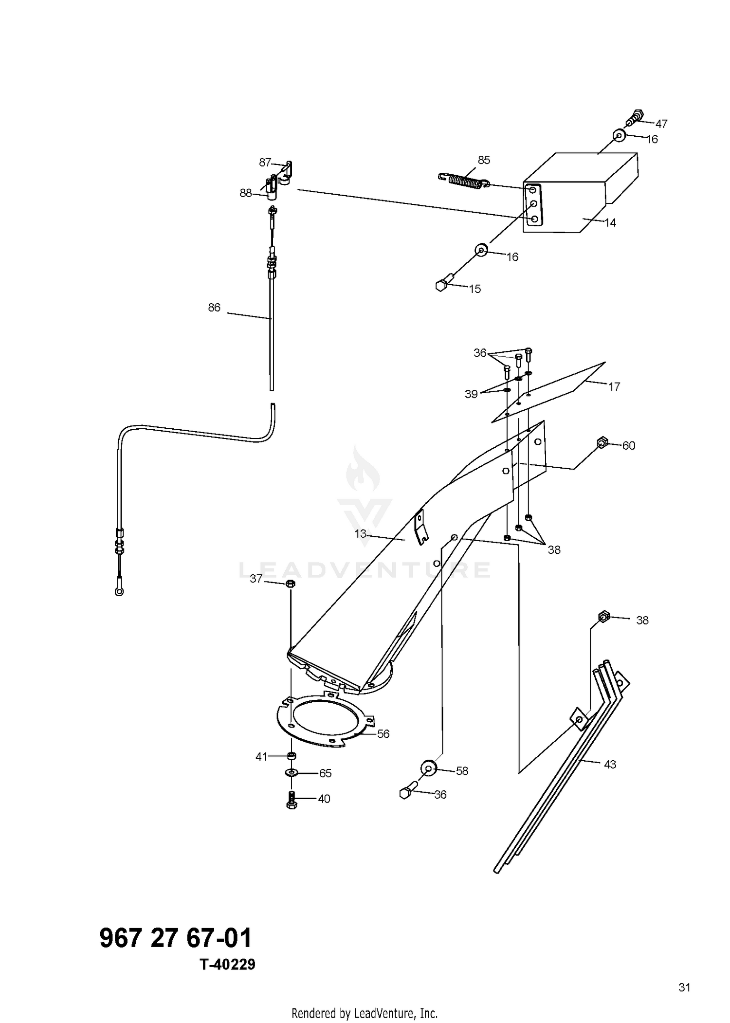 CONTROL PANEL & DISCHARGE CHUTE
