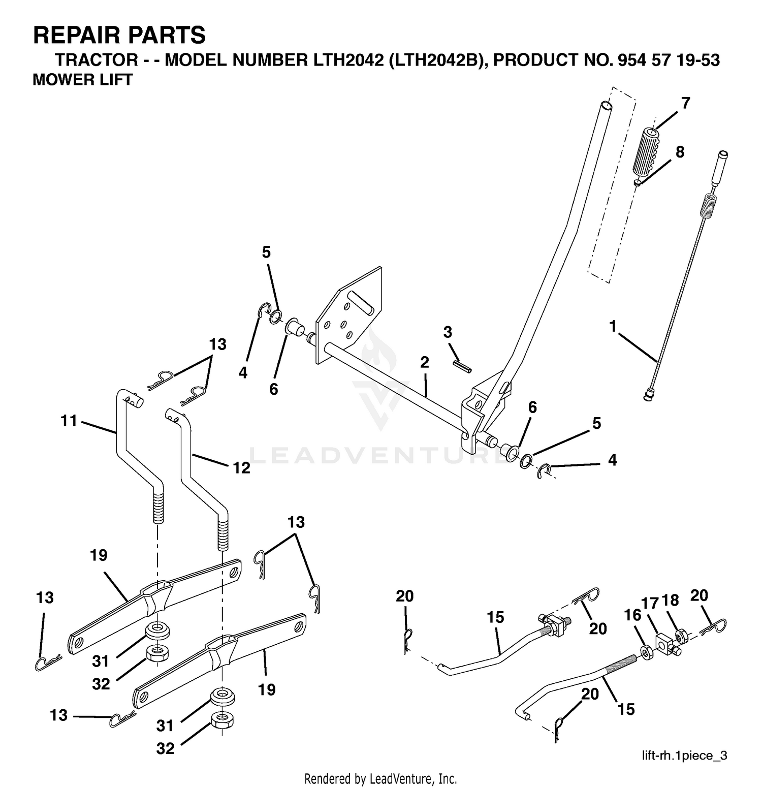 MOWER LIFT / DECK LIFT