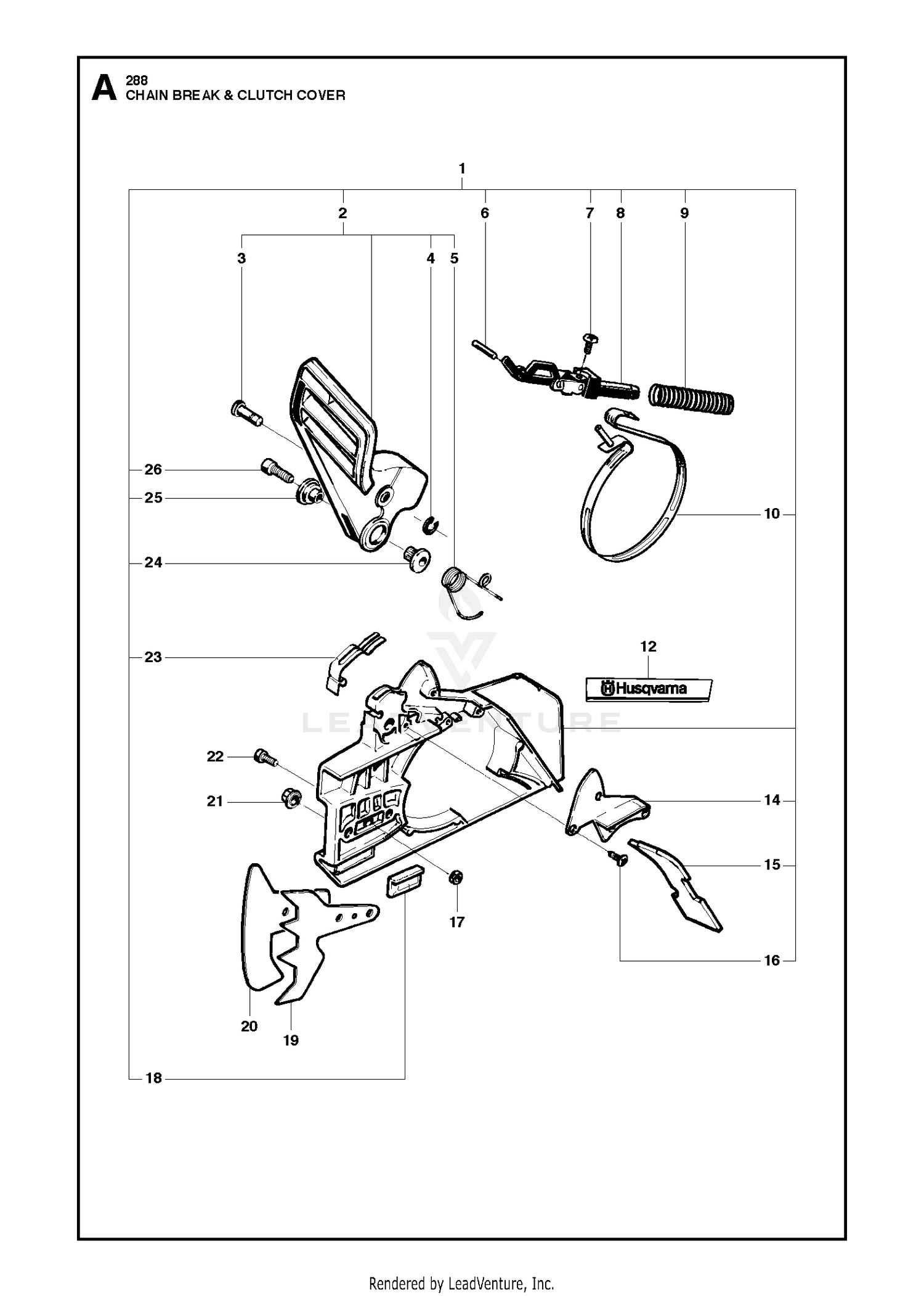 CHAIN BRAKE & CLUTCH COVER