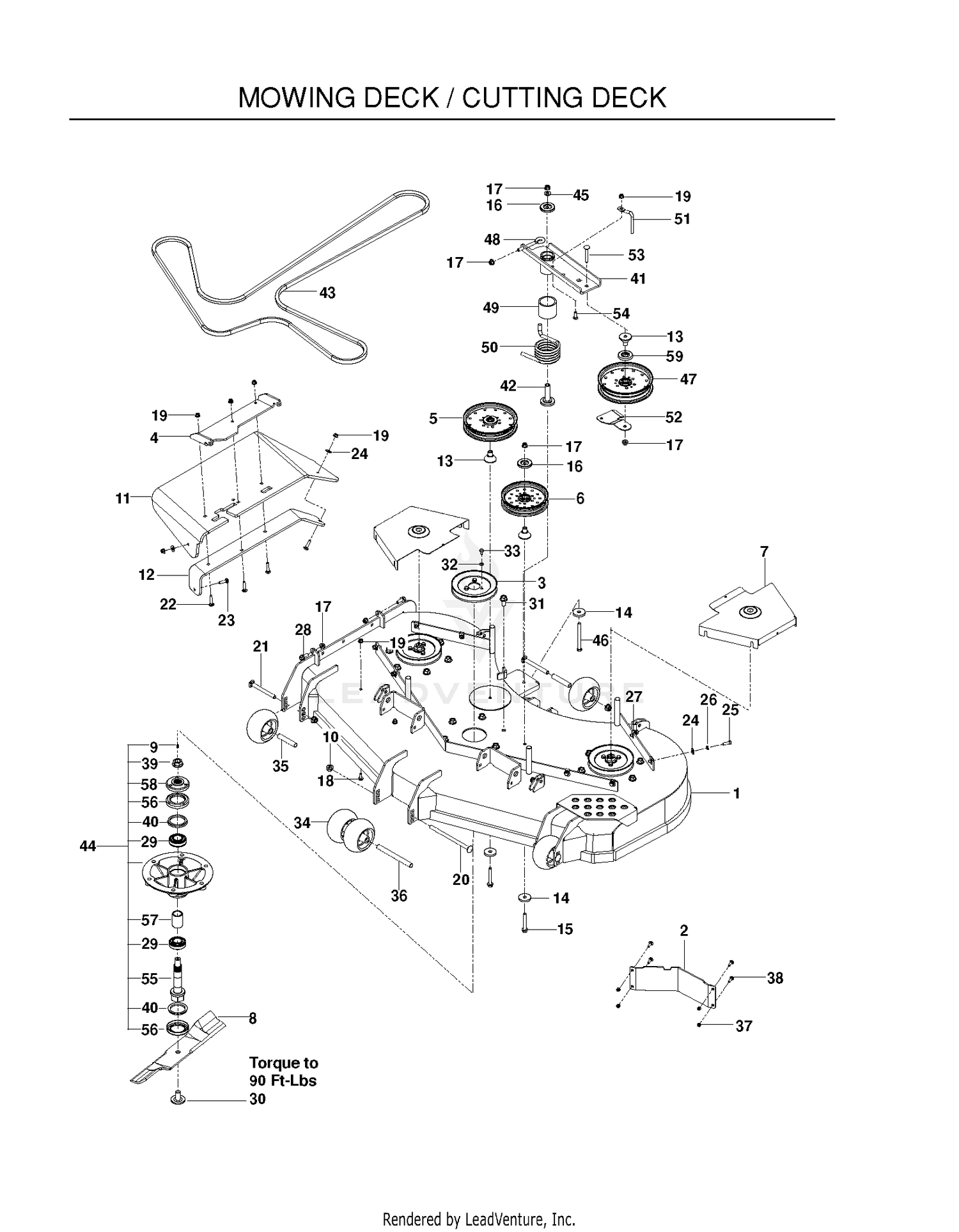 MOWER DECK / CUTTING DECK