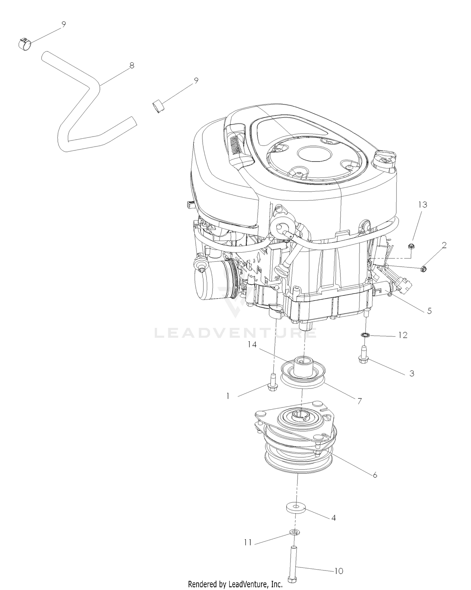 Engine Briggs & Stratton 19 HP