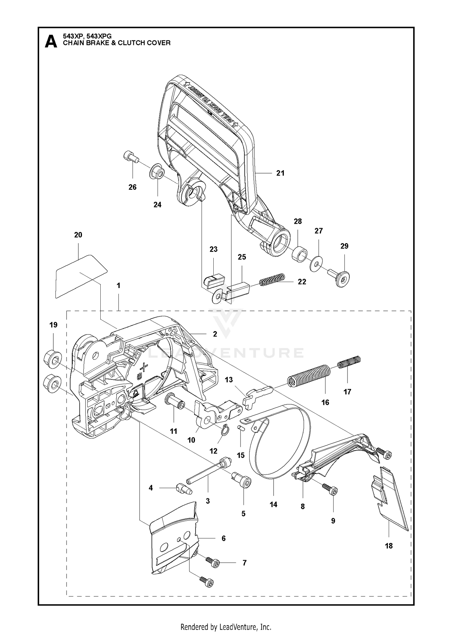 CHAIN BRAKE & CLUTCH COVER
