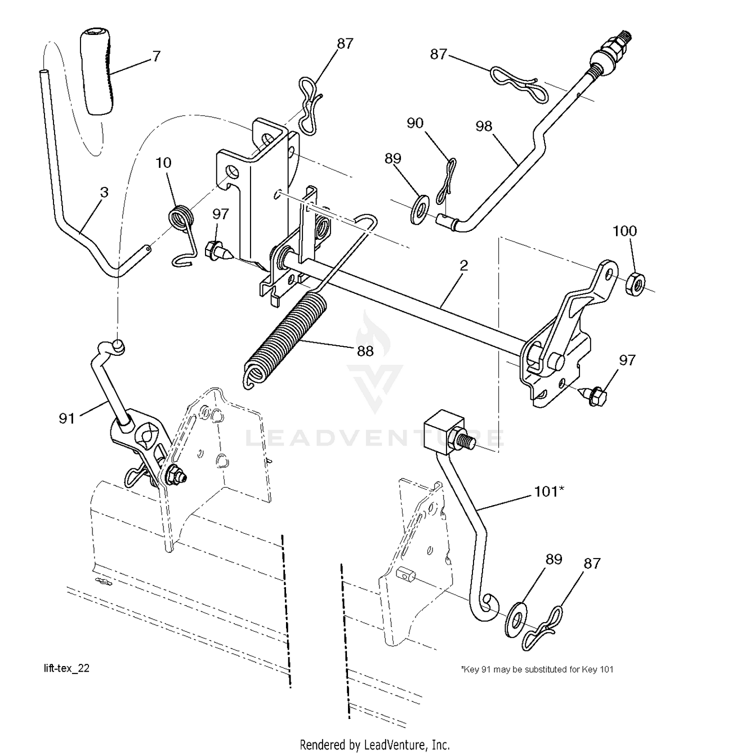 MOWER LIFT / DECK LIFT