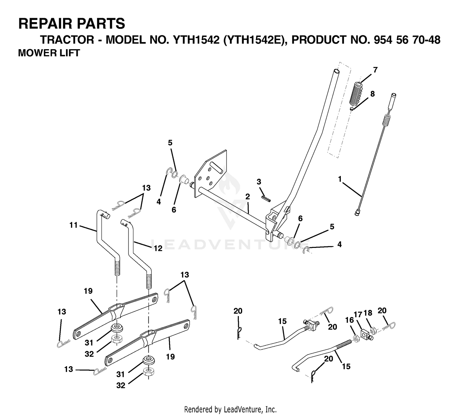 MOWER LIFT / DECK LIFT